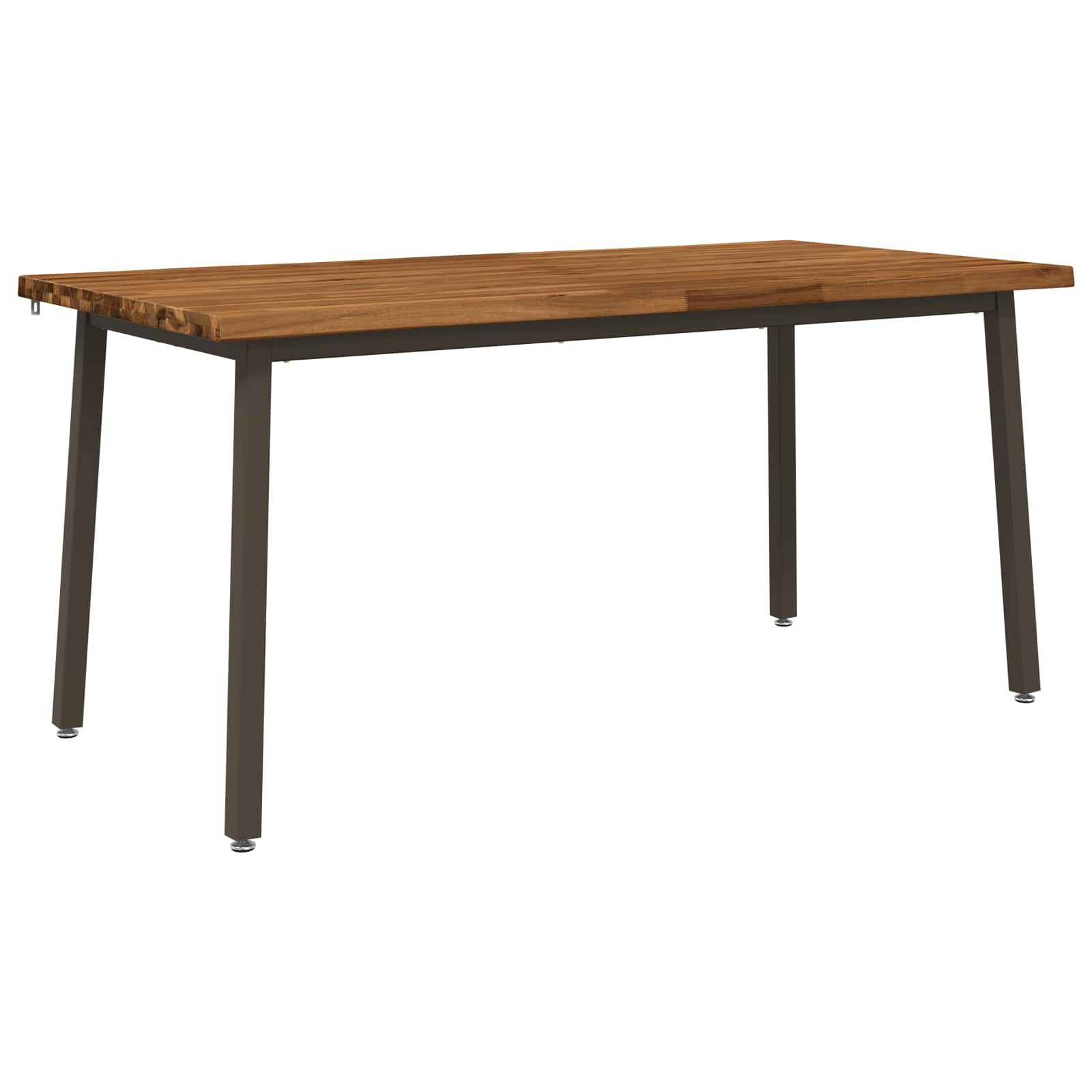 Table à manger en bord vivant 160 x 80 x 75 cm Naturel