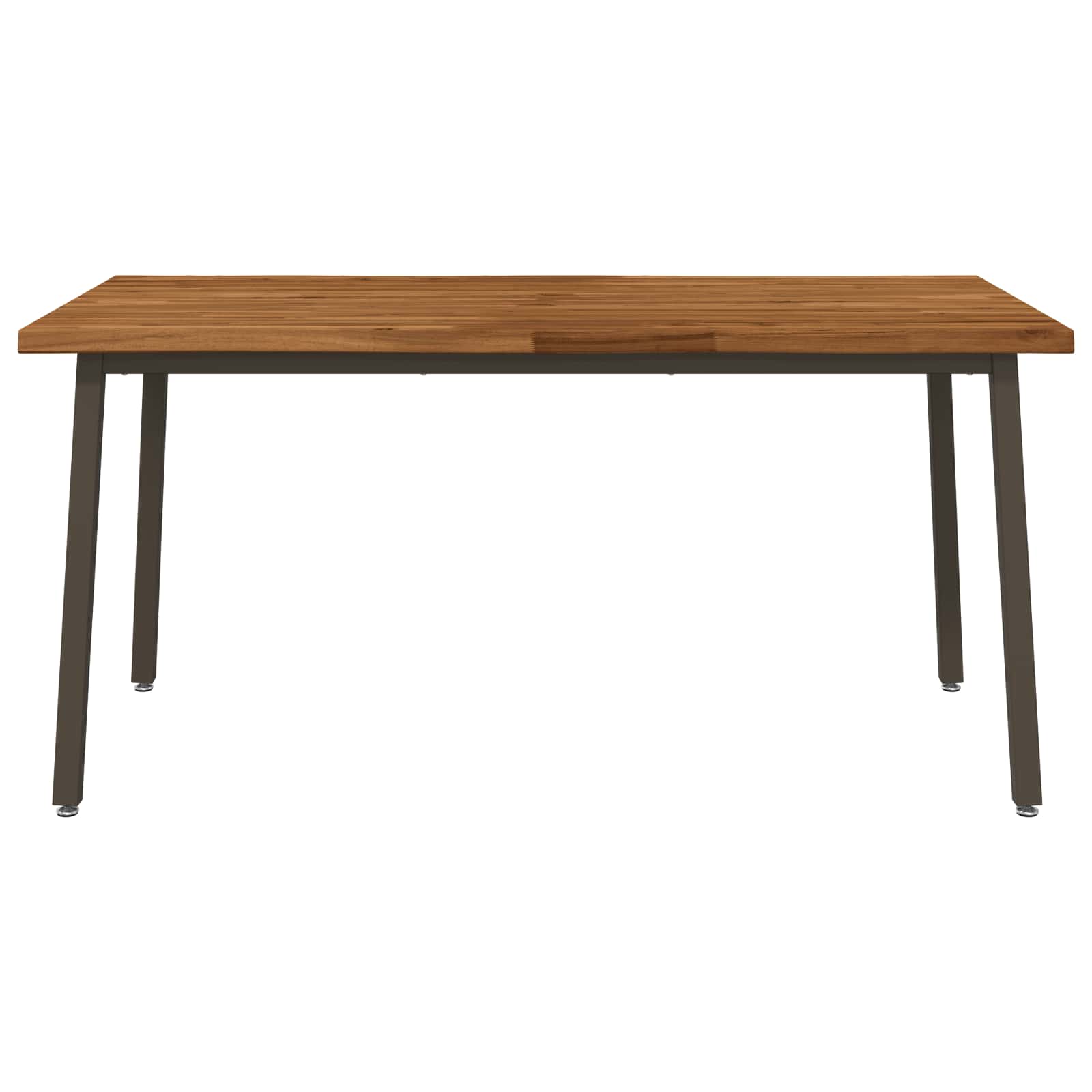 Table à manger en bord vivant 160 x 80 x 75 cm Naturel