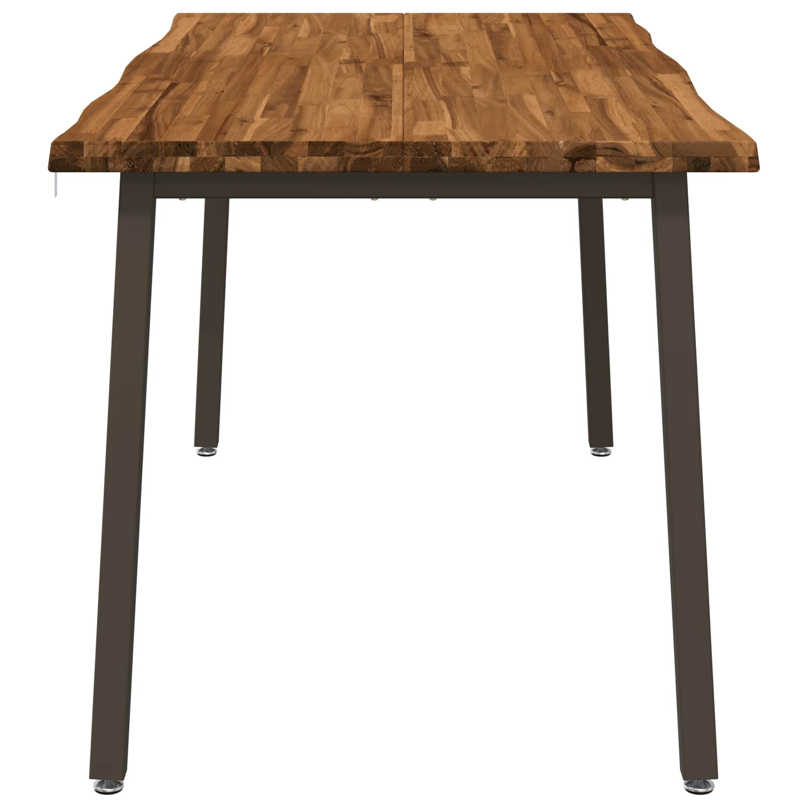 Table à manger en bord vivant 160 x 80 x 75 cm Naturel