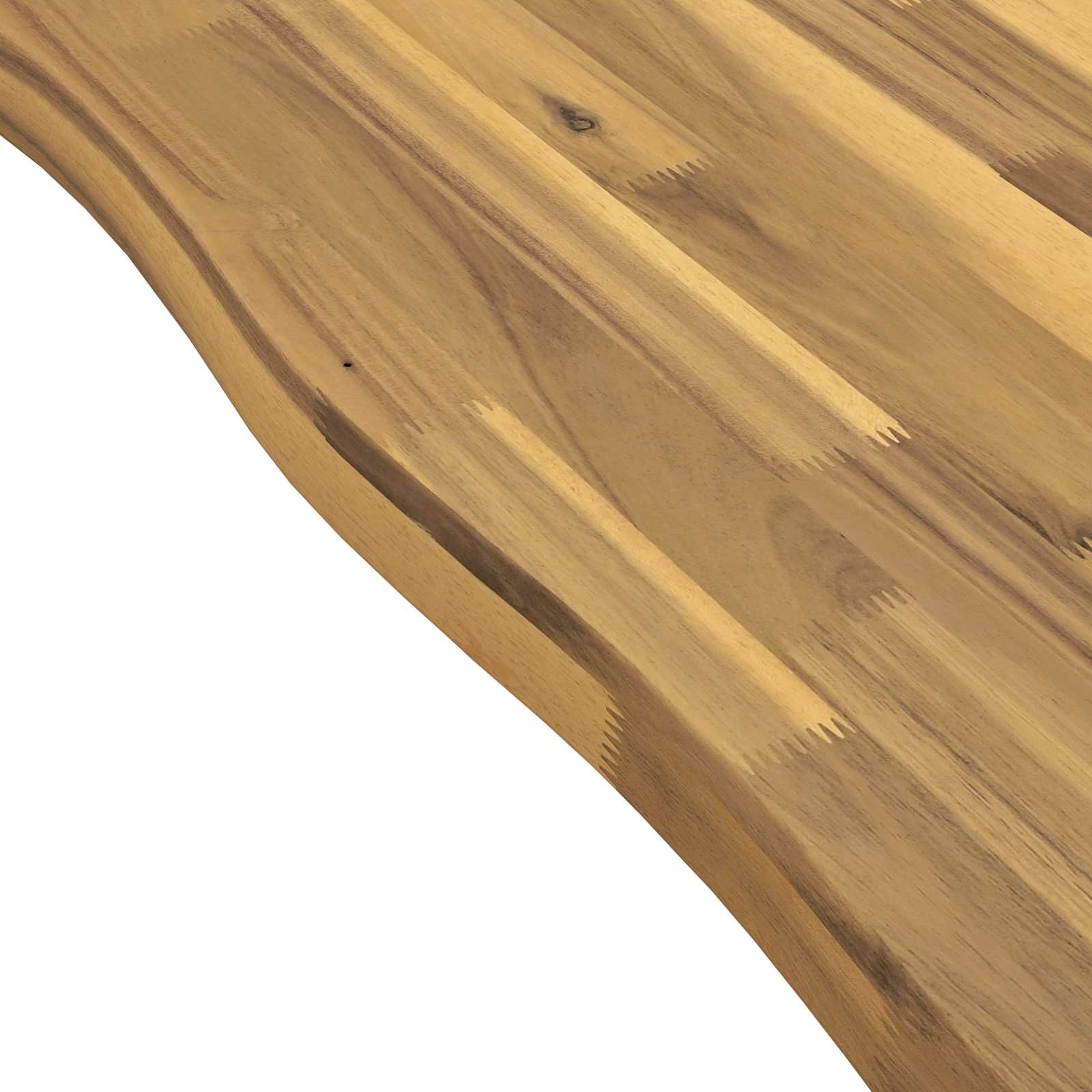 Table à manger en bord vivant 160 x 80 x 75 cm Blanc
