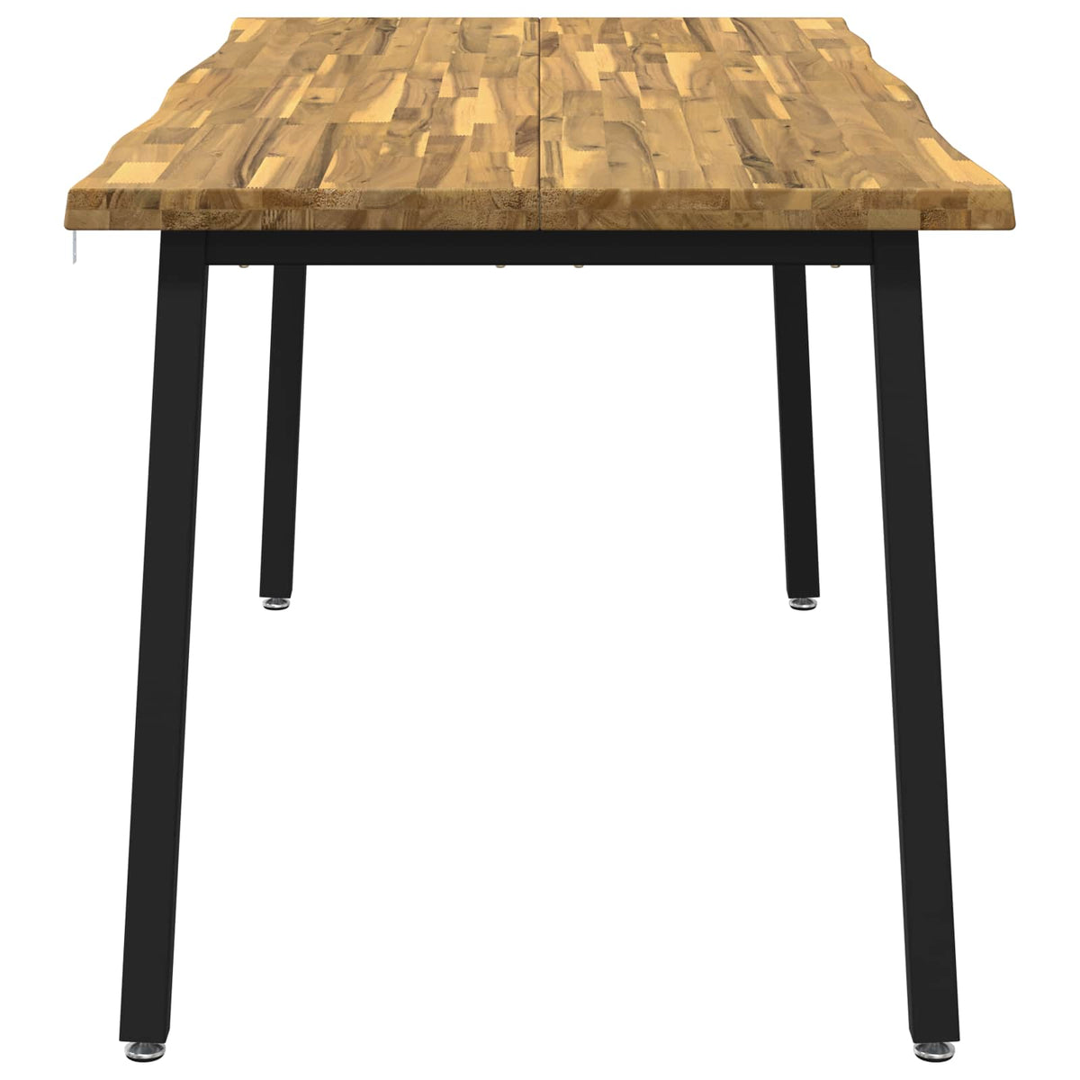 Table à manger en bord vivant 140 x 90 x 75 cm Blanc