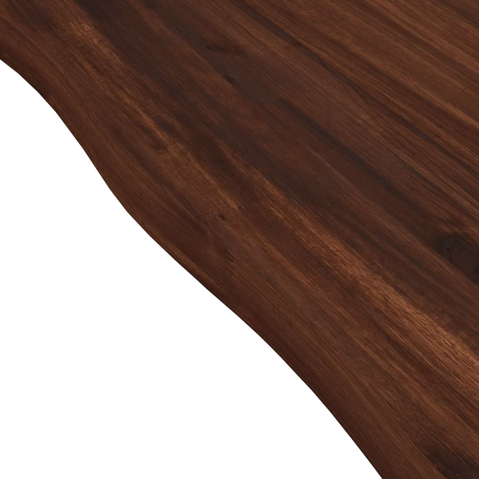 Table à manger en bord vivant 160 x 90 x 75 cm Marron foncé