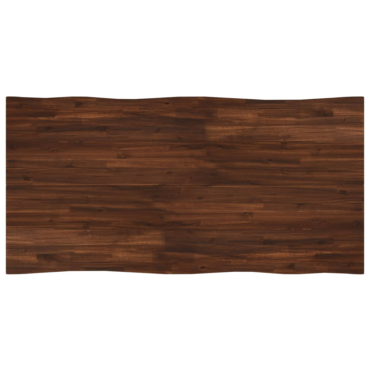 Table à manger en bord vivant 160 x 90 x 75 cm Marron foncé
