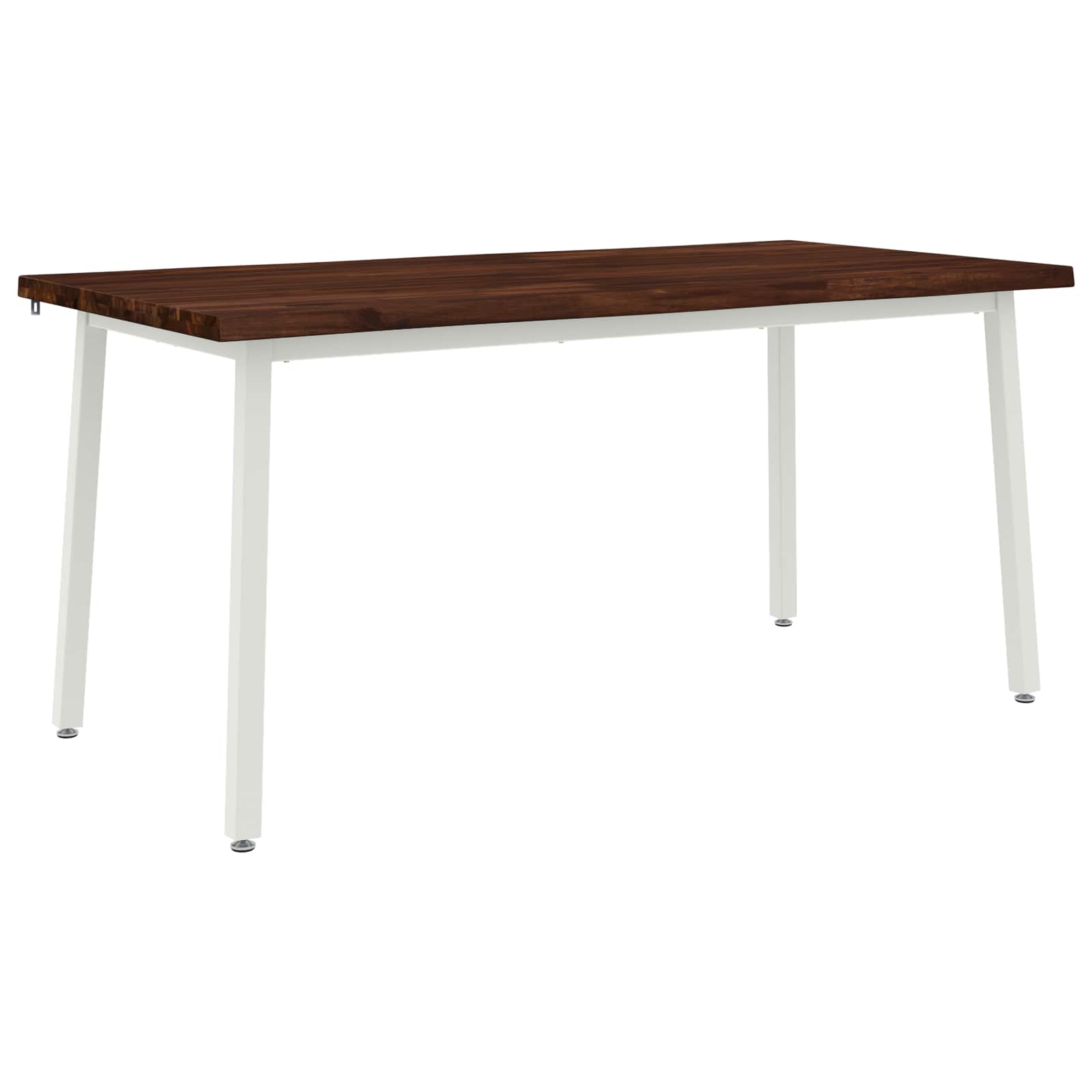 Table à manger en bord vivant 160 x 90 x 75 cm Marron foncé