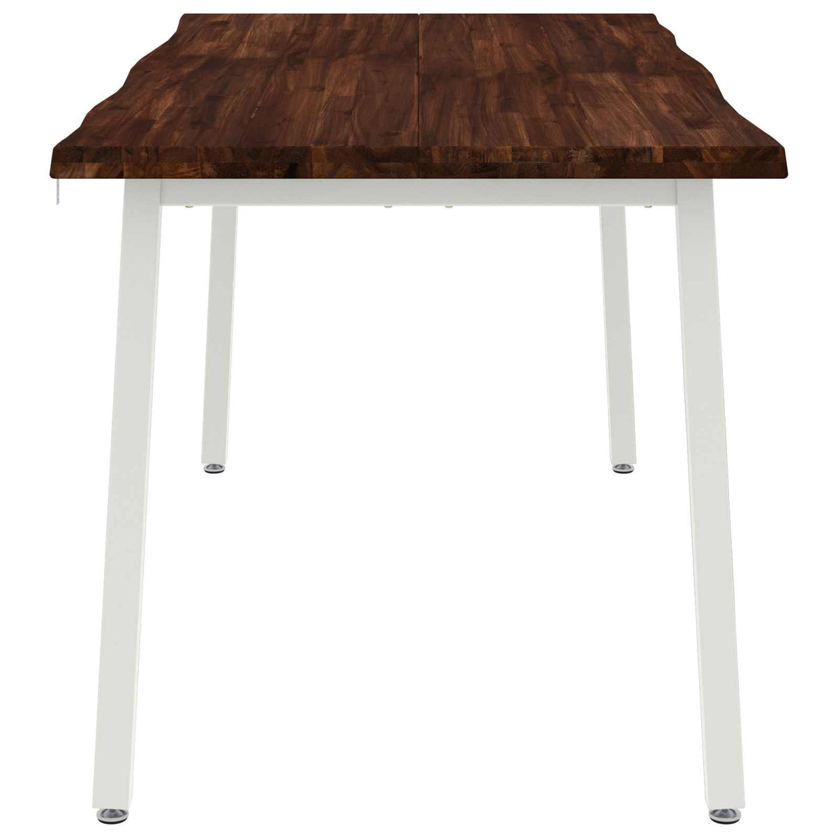 Table à manger en bord vivant 160 x 90 x 75 cm Marron foncé