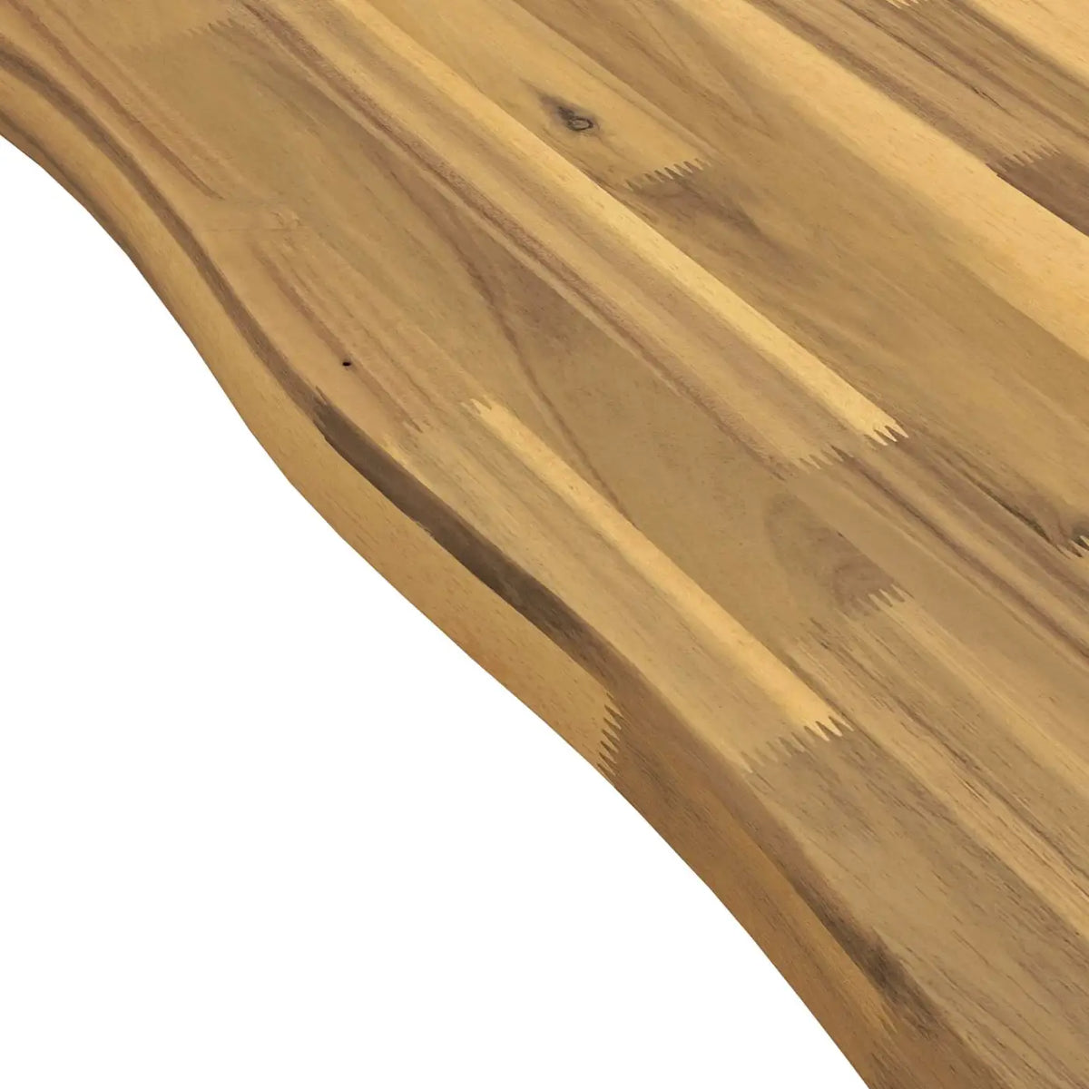 Table à manger en bord vivant 160 x 90 x 75 cm Blanc - XIOS