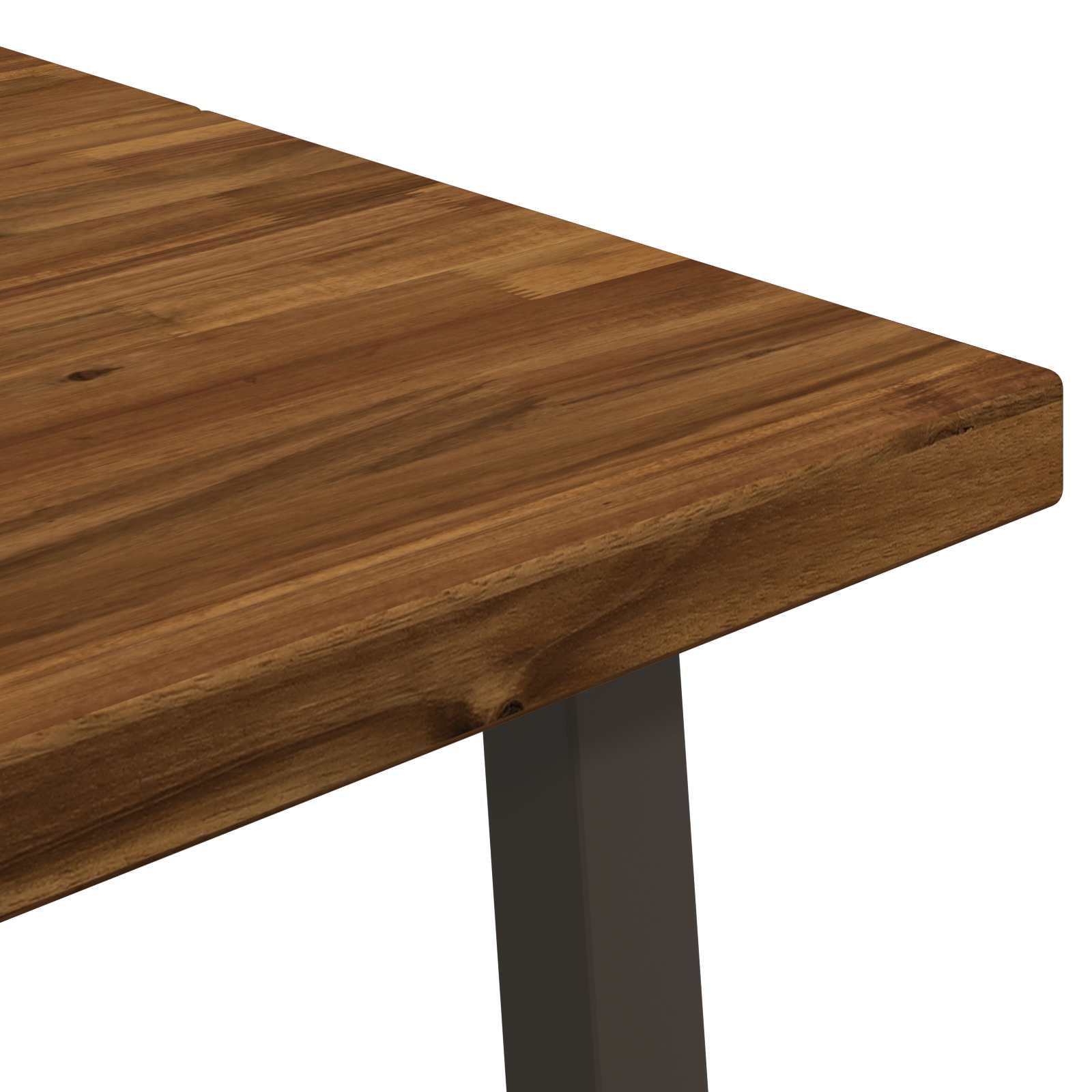 Table à manger carrée 160 x 70 x 75 cm Bois d'Acacia Massif