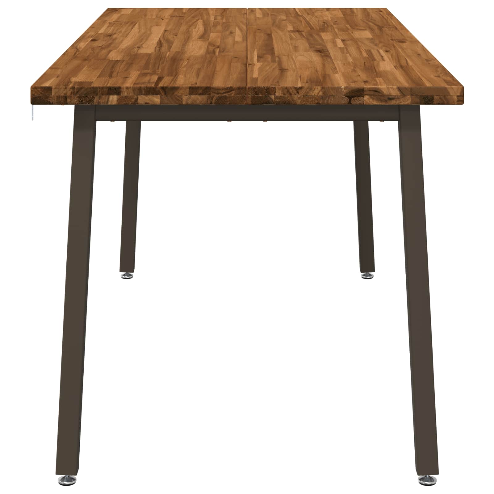 Table à manger carrée 160 x 70 x 75 cm Bois d'Acacia Massif