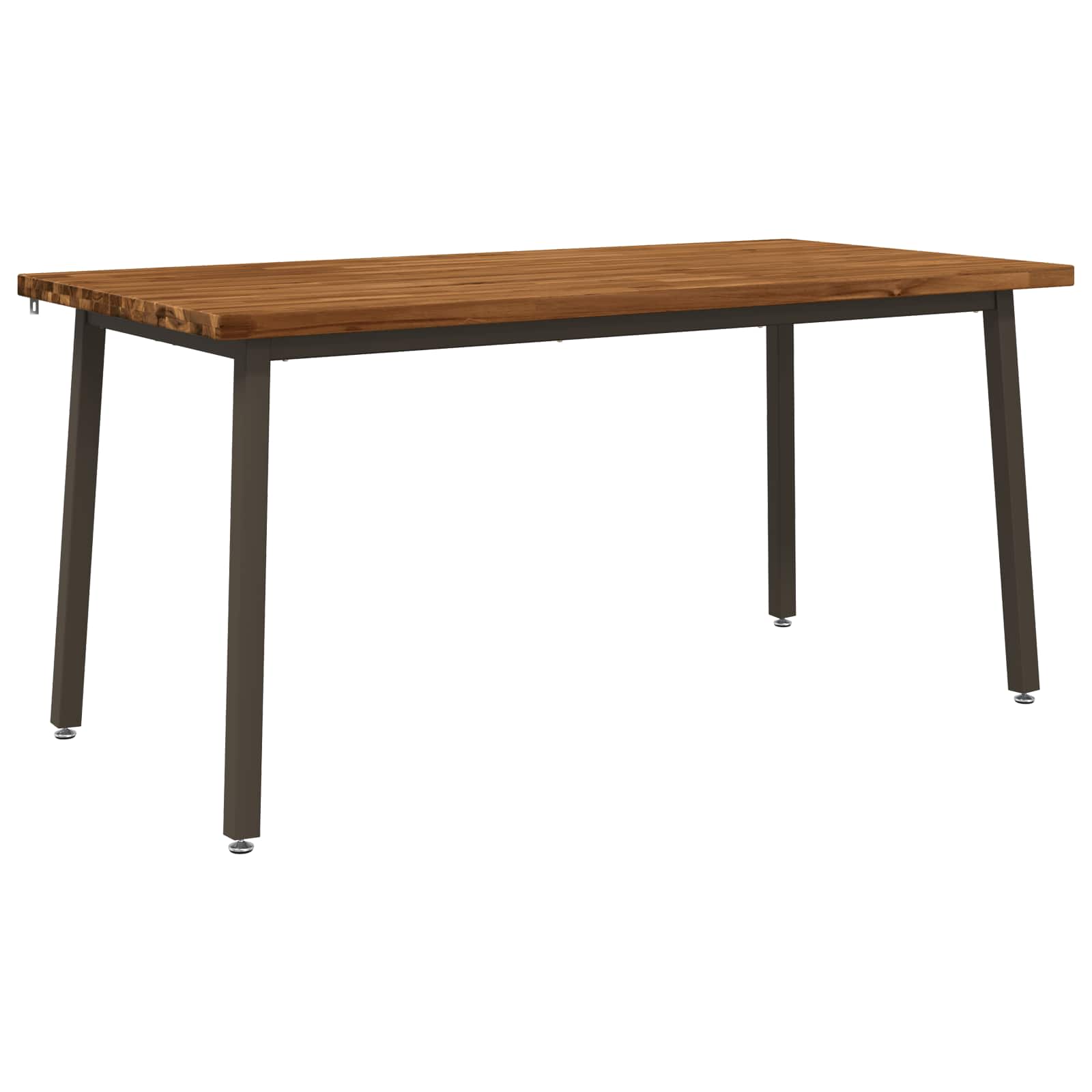 Table à manger carrée 160 x 80 x 75 cm Bois d'Acacia Massif