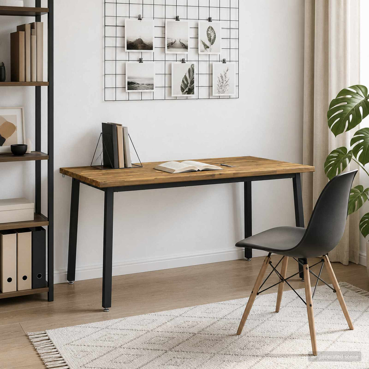 Table à manger carrée 160 x 80 x 75 cm Bois d'Acacia Massif