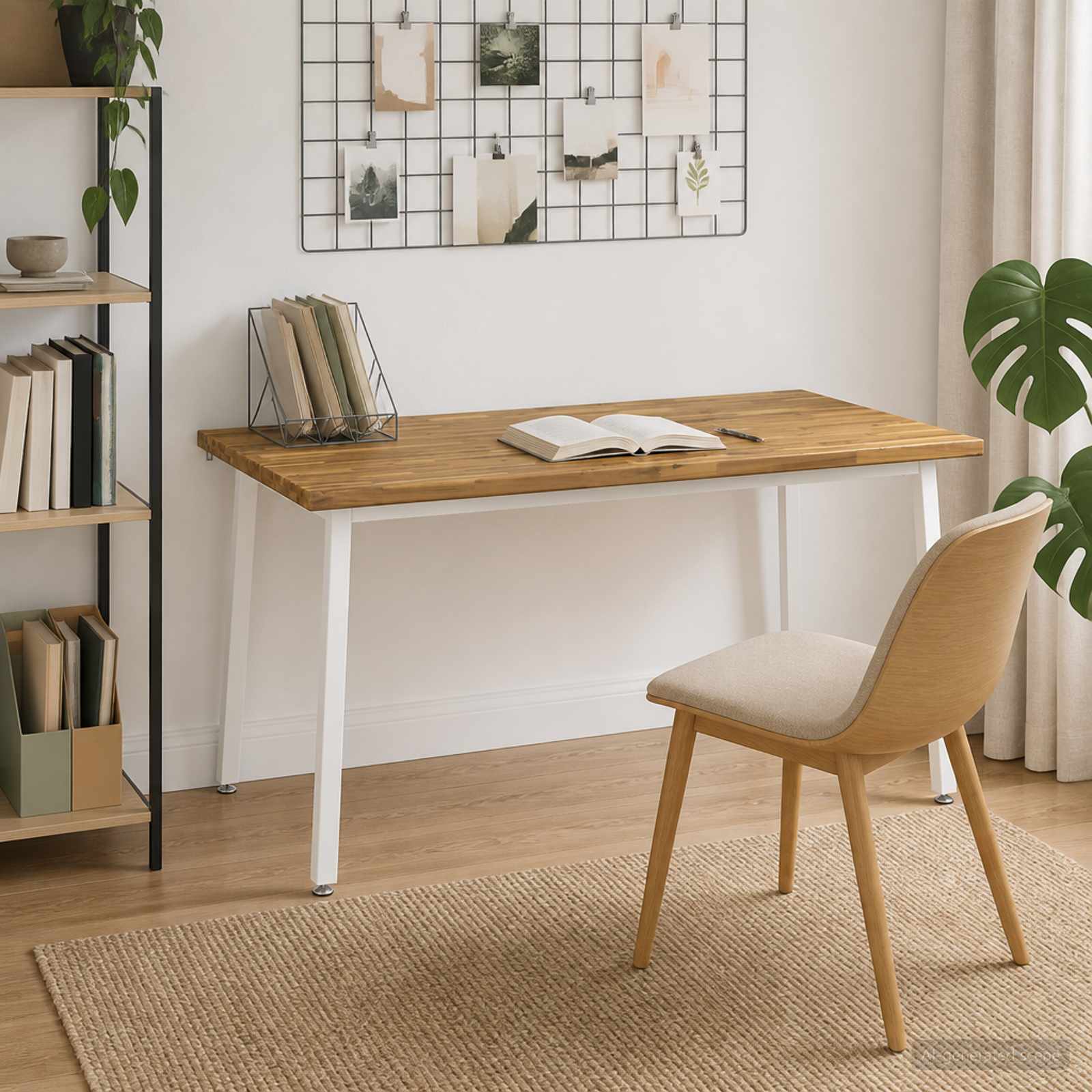Table à manger carrée 160 x 80 x 75 cm Bois d'Acacia Massif