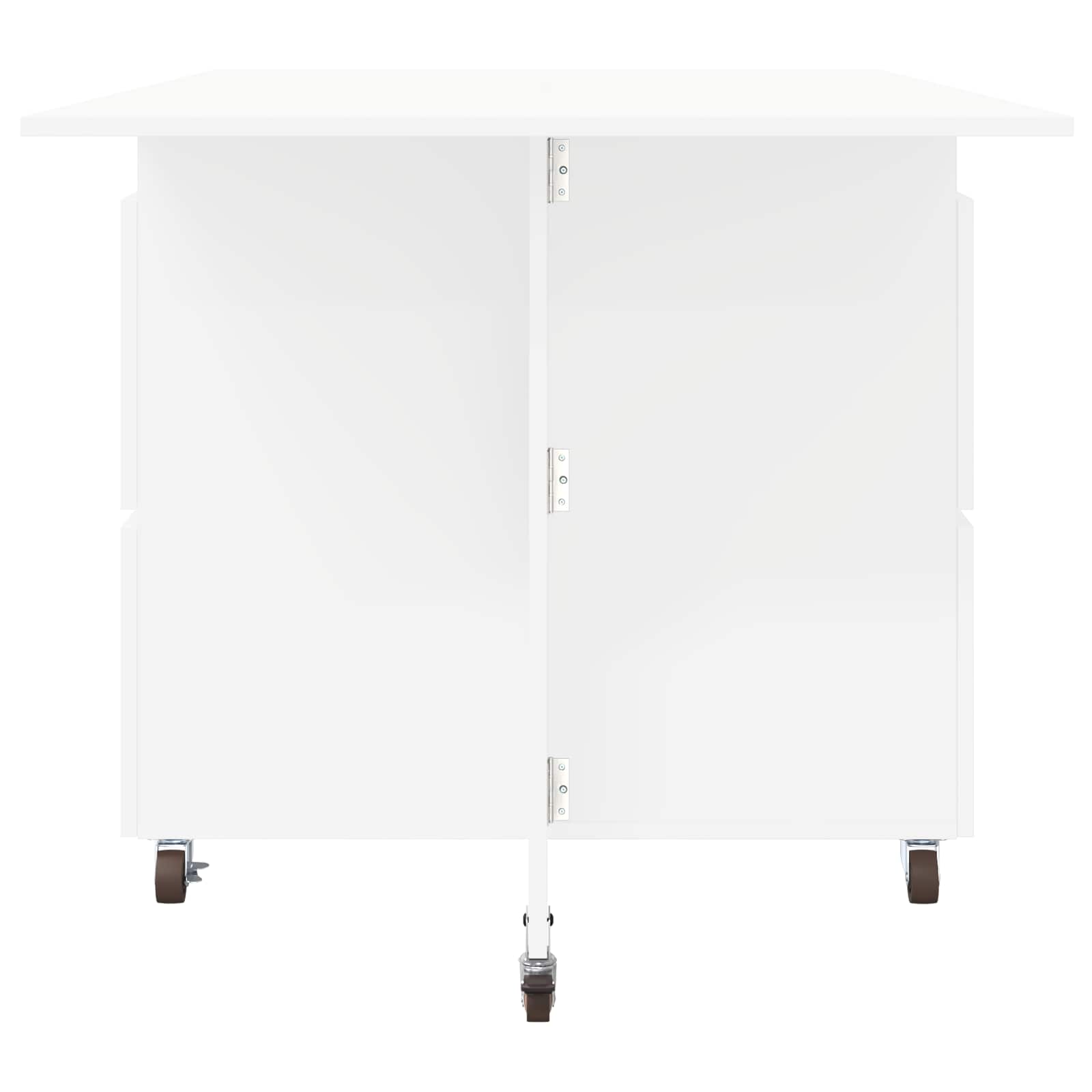Table à dîner 2 pcs 140 x 80 x 77 cm Bois d'ingénierie Blanc - XIOS