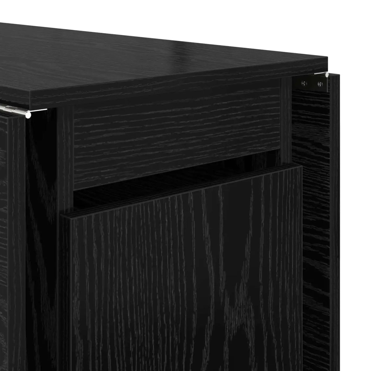 Table à dîner 140 x 80 x 77 cm Bois d’ingénierie Chêne noir - XIOS