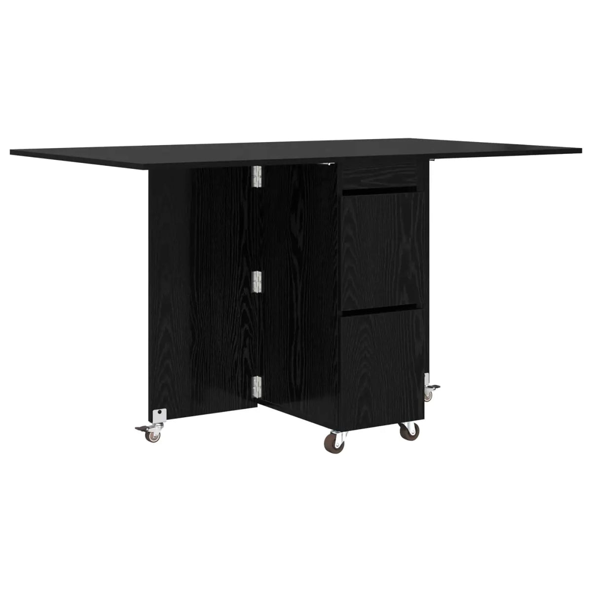 Table à dîner 140 x 80 x 77 cm Bois d’ingénierie Chêne noir - XIOS