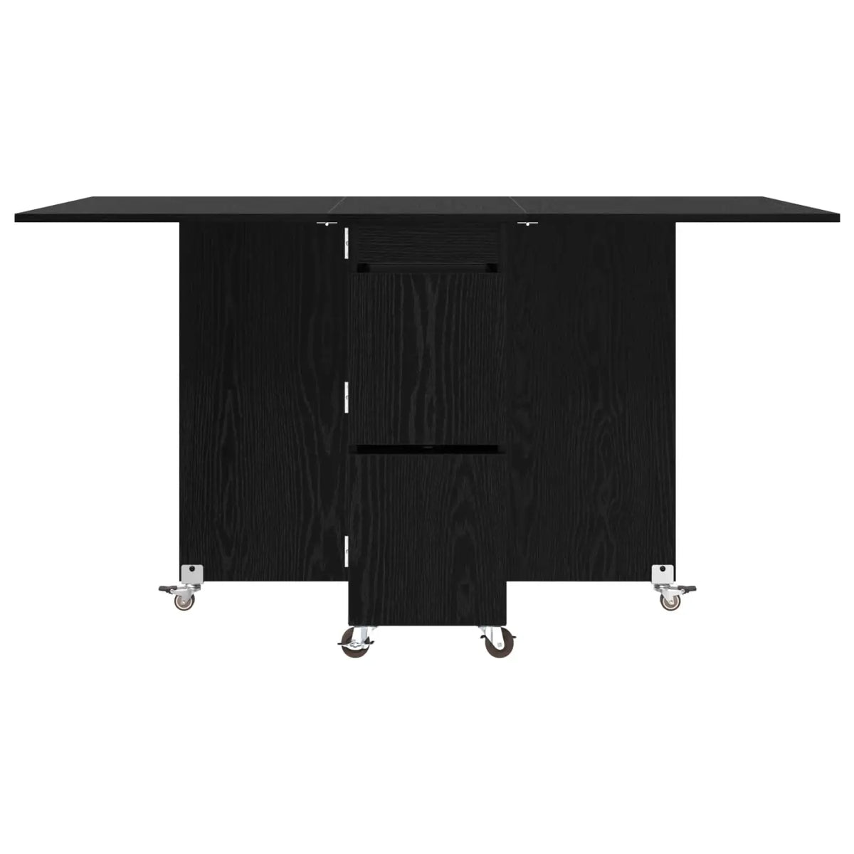 Table à dîner 140 x 80 x 77 cm Bois d’ingénierie Chêne noir - XIOS