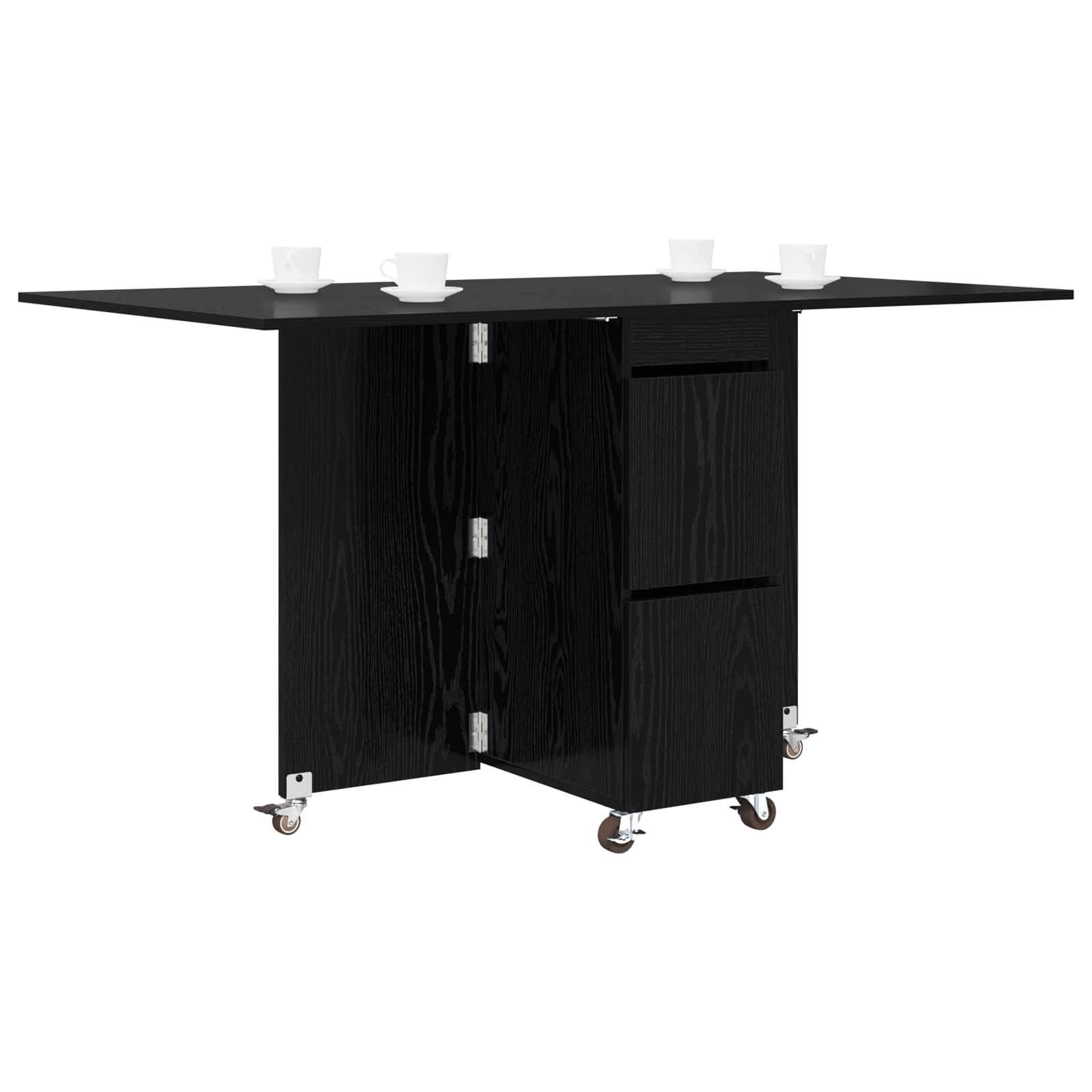 Table à dîner 2 pcs 140 x 80 x 77 cm Bois d'ingénierie - XIOS
