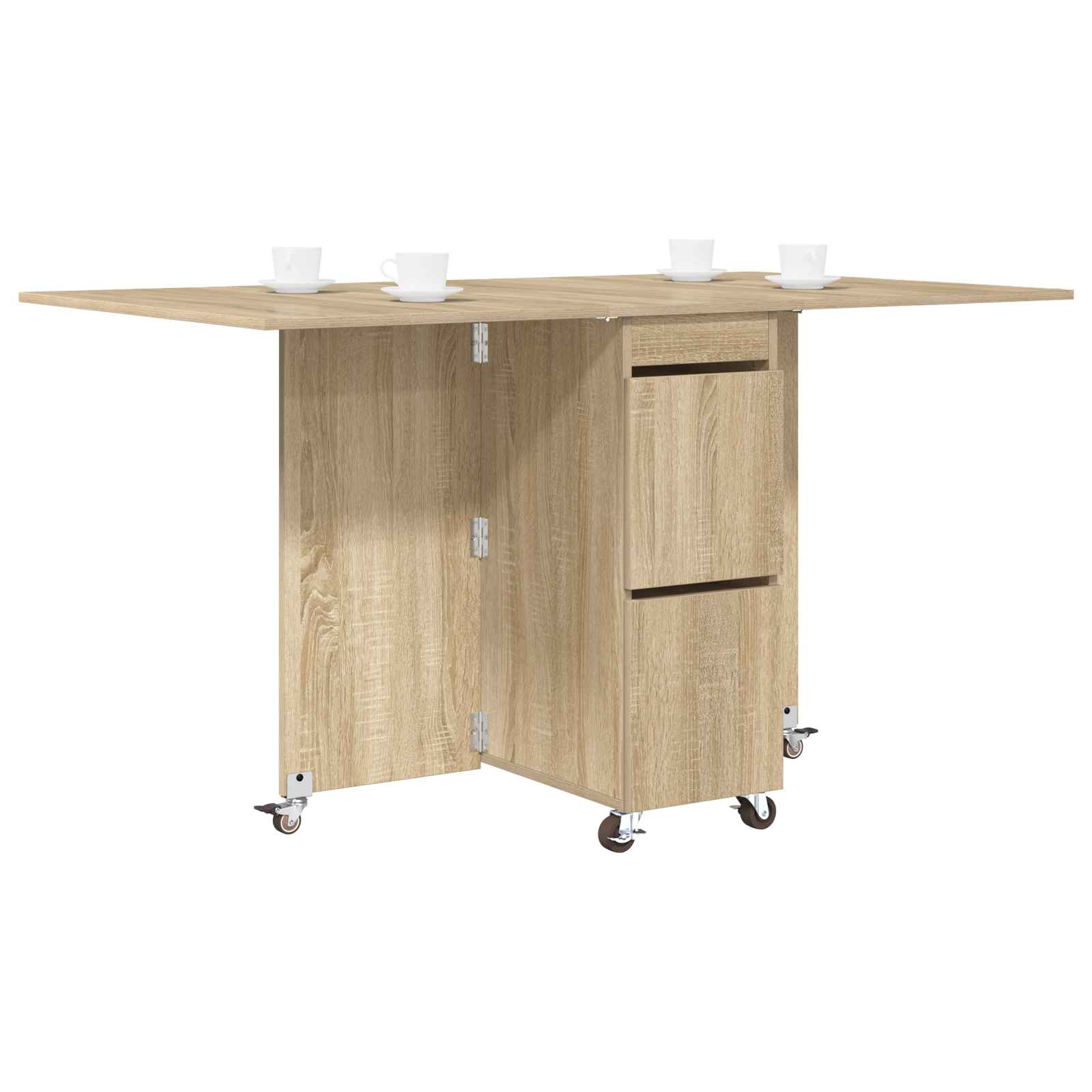 Table à dîner 2 pcs 140 x 80 x 77 cm Bois d'ingénierie - XIOS