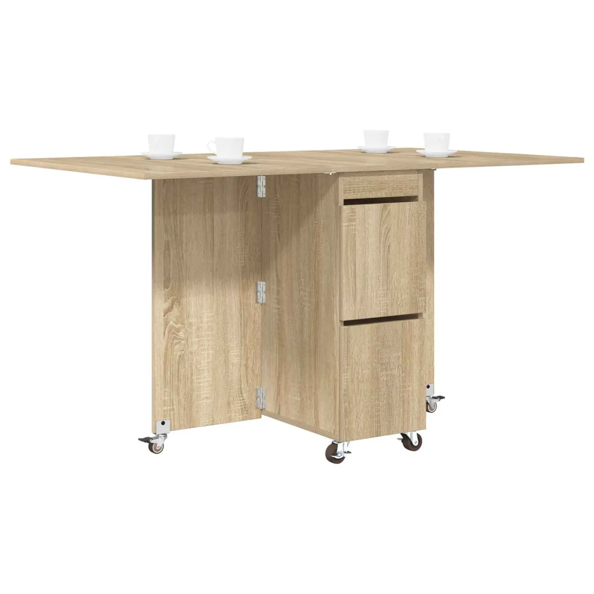 Table à dîner 140 x 80 x 77 cm Bois d’ingénierie Chêne Sonoma - XIOS