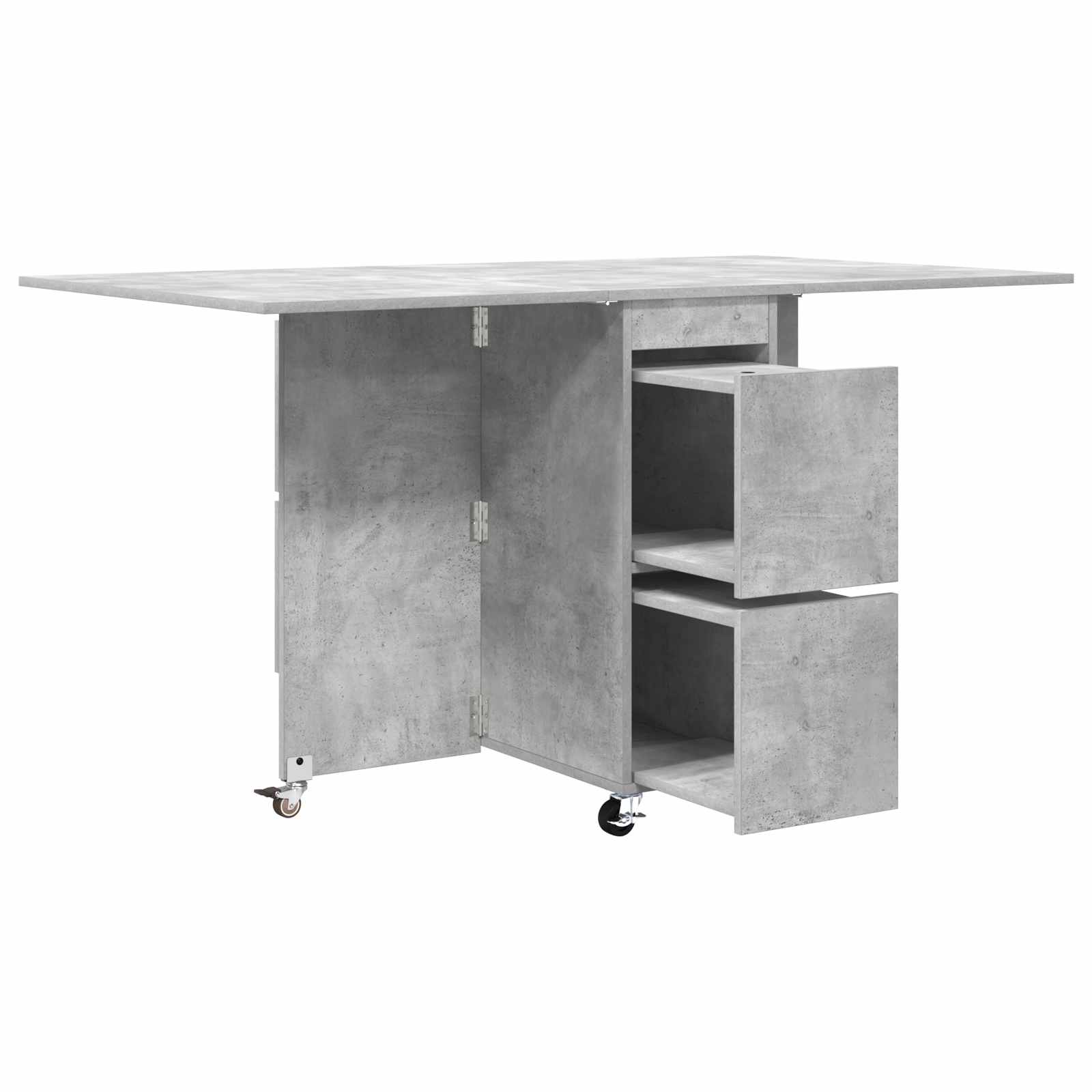 Table à dîner 140 x 80 x 77 cm Bois d'ingénierie Gris béton
