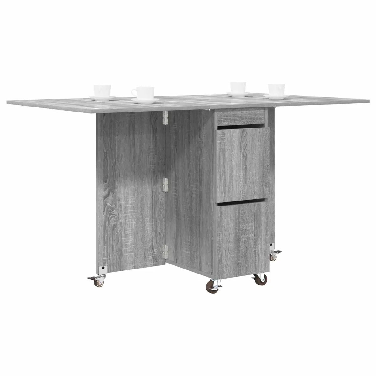 Table à dîner 140 x 80 x 77 cm Bois d’ingénierie Sonoma gris - XIOS
