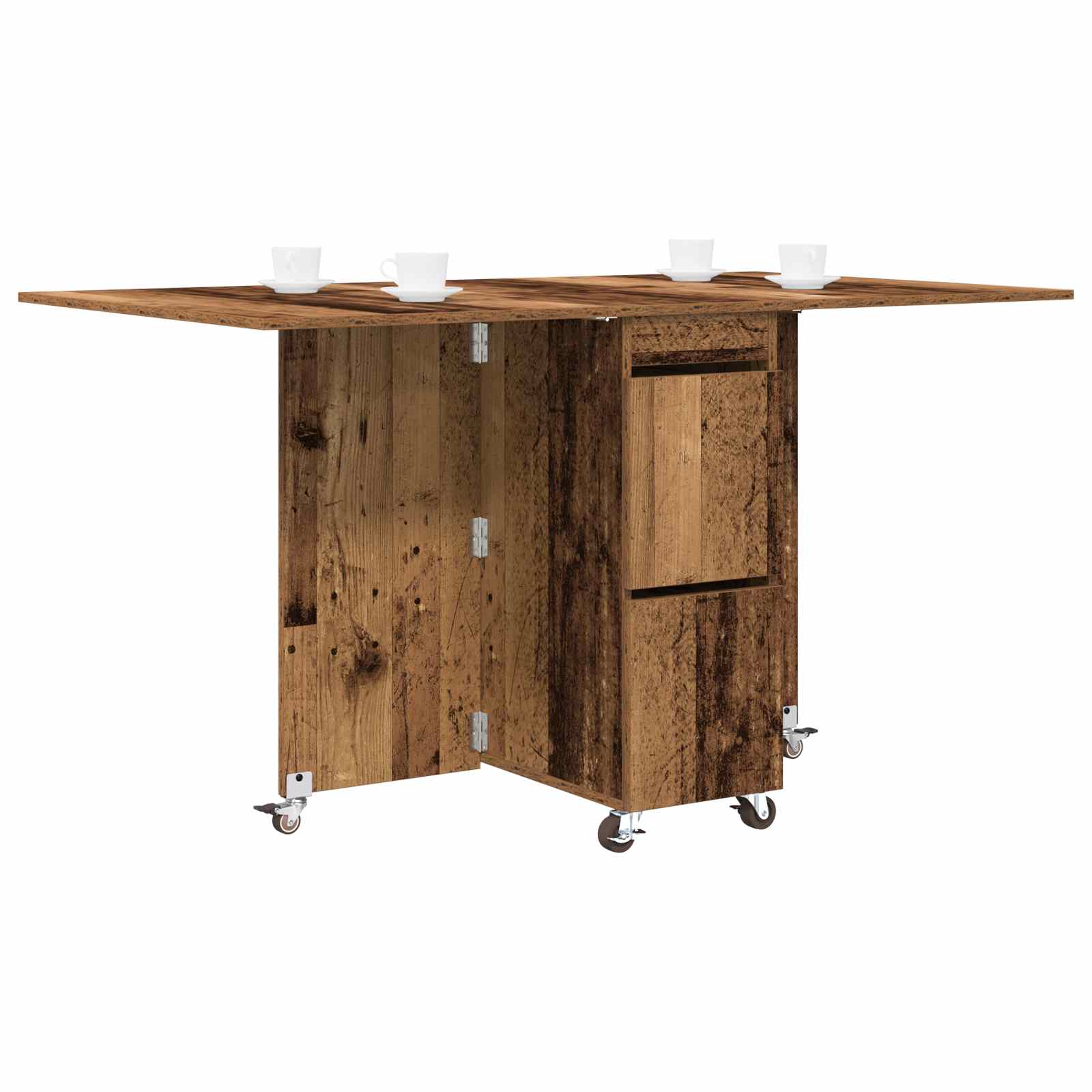 Table à dîner 140 x 80 x 77 cm Bois d'ingénierie Bois ancien