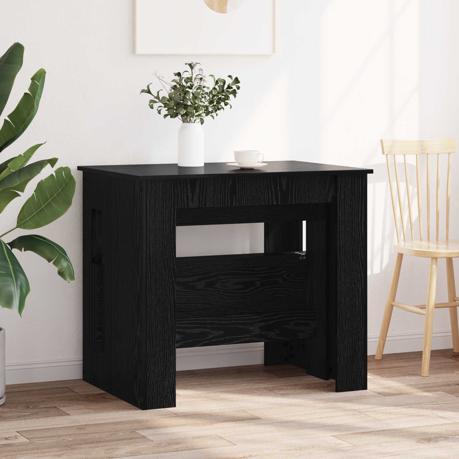 Table à dîner 180 x 85 x 75 cm Bois d'ingénierie Chêne noir - XIOS