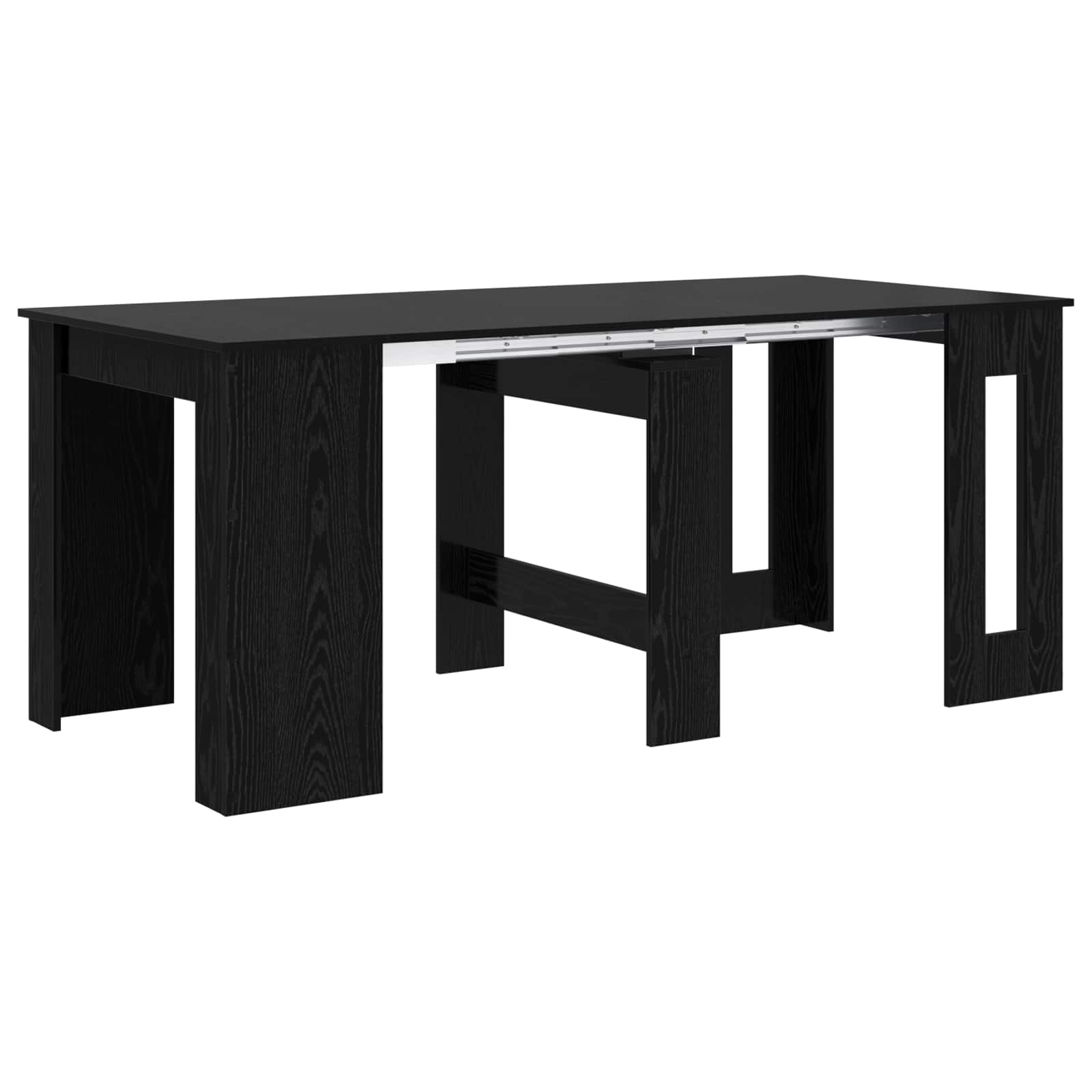 Table à dîner 180 x 85 x 75 cm Bois d'ingénierie Chêne noir - XIOS