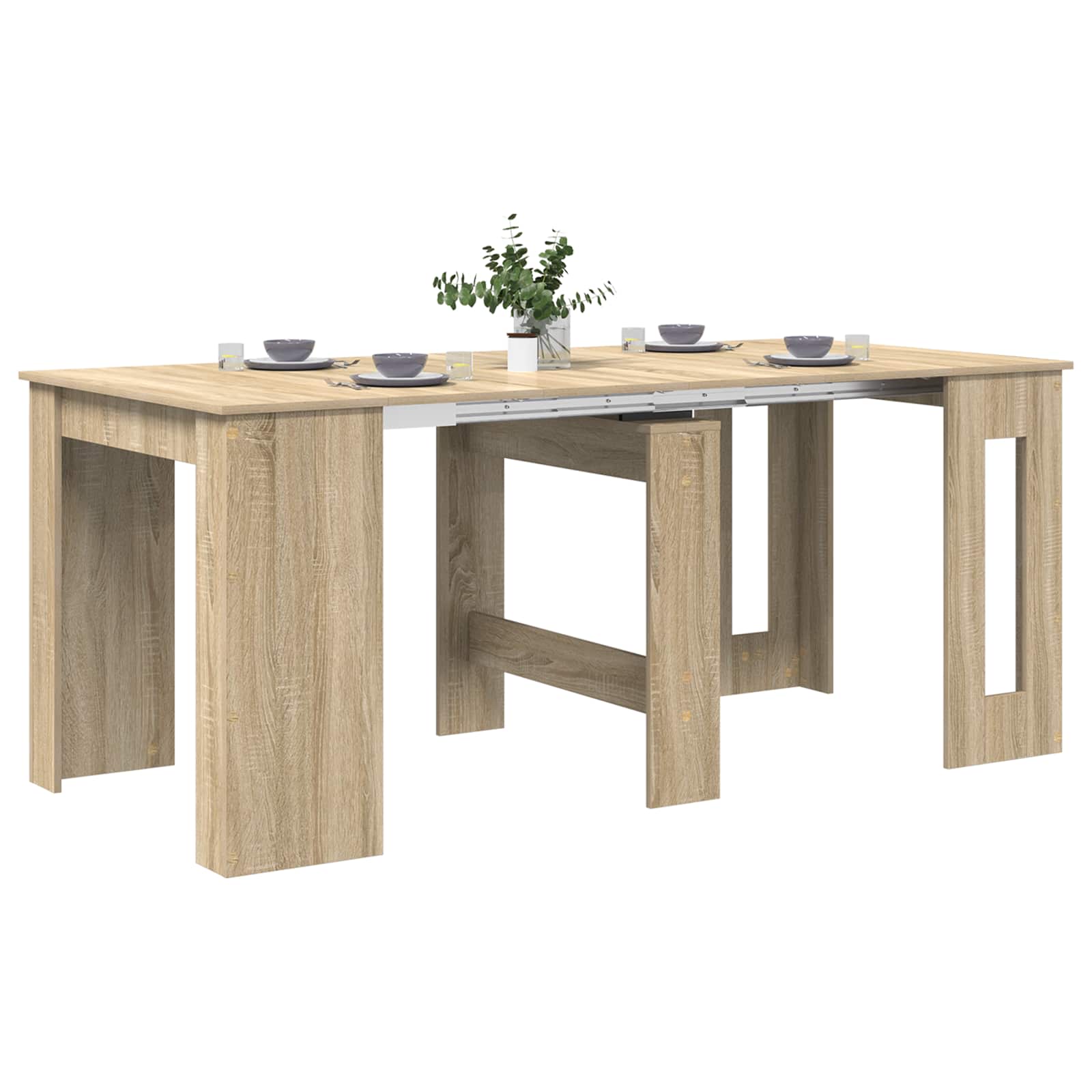 Table à dîner 180 x 85 x 75 cm Bois d'ingénierie Chêne Sonoma - XIOS