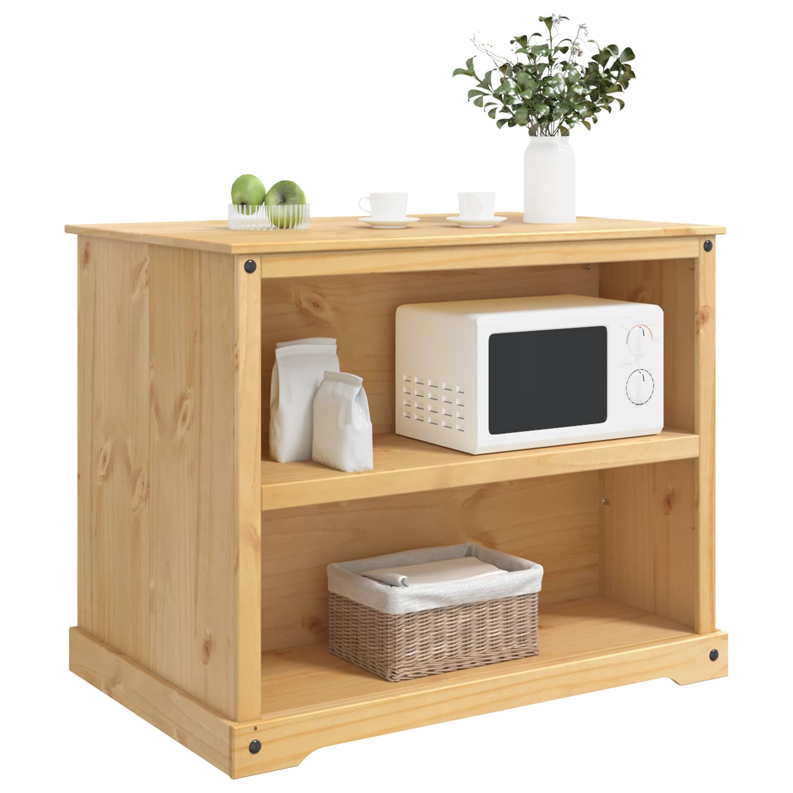 Chariot de cuisine 2 pcs Cire de Miel 112 x 77 x 91,5 cm - XIOS