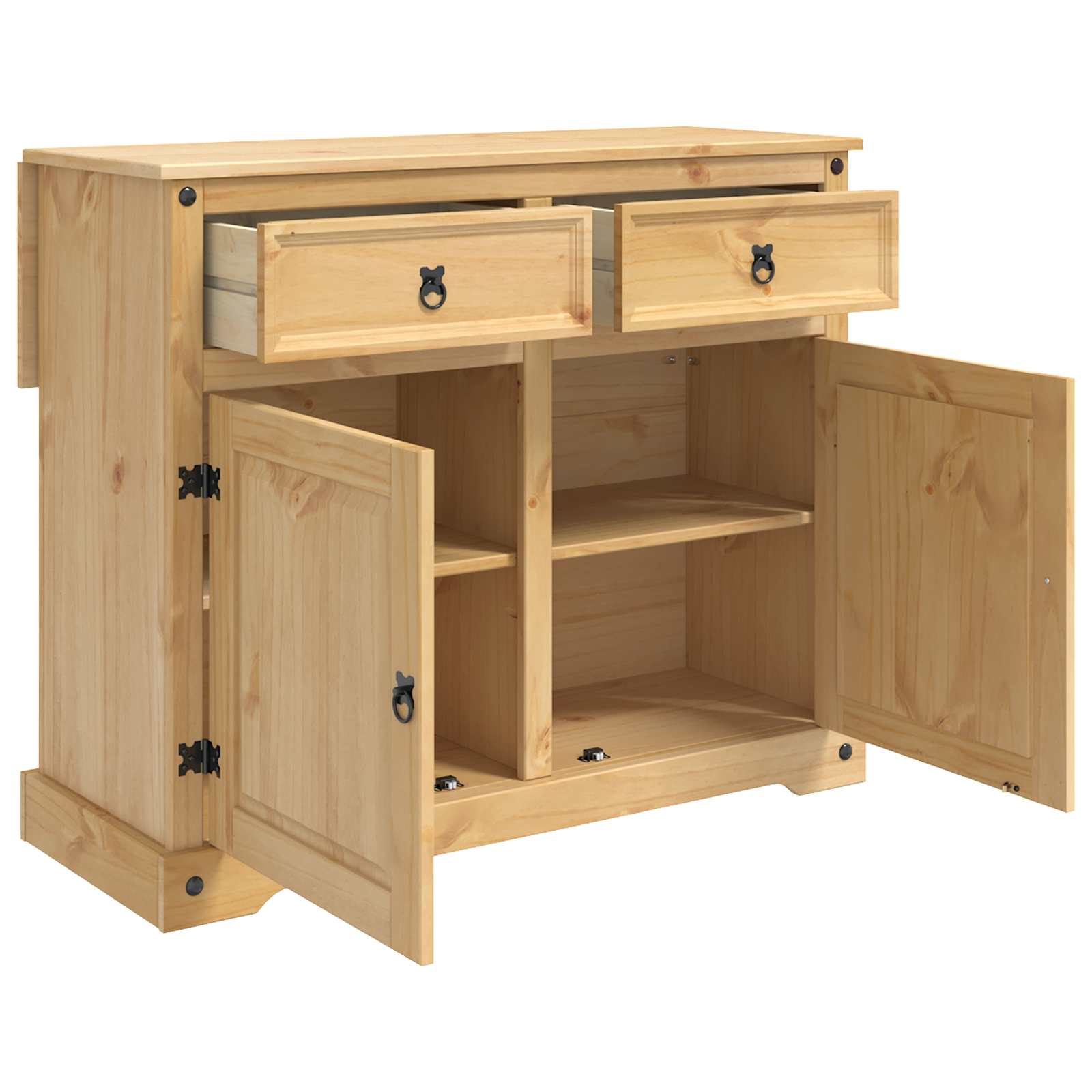 Chariot de cuisine 2 pcs Cire de Miel 112 x 70 x 91,5 cm - XIOS
