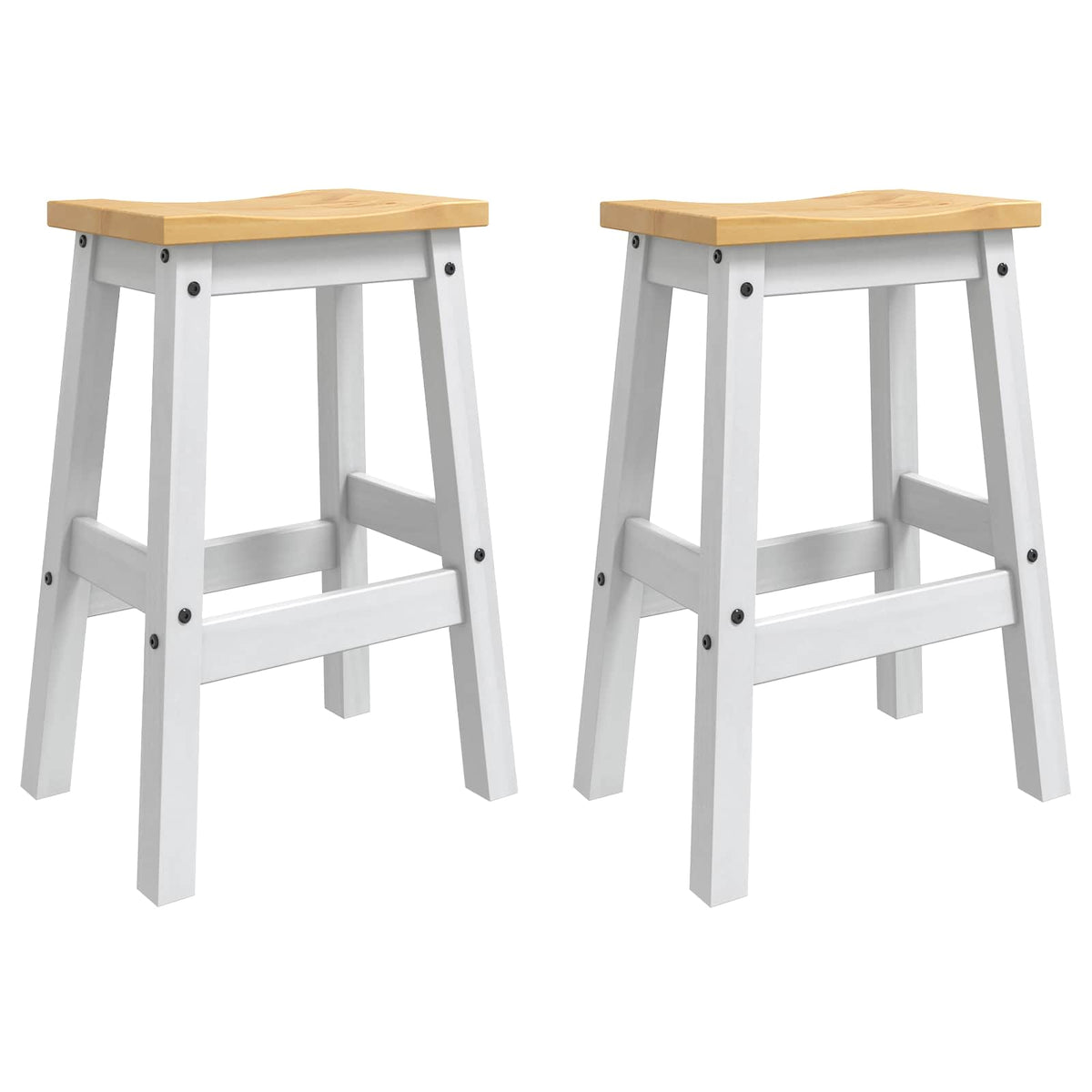 Ensemble Cuisine Îlot 3 pc Blanc et Cire de Miel