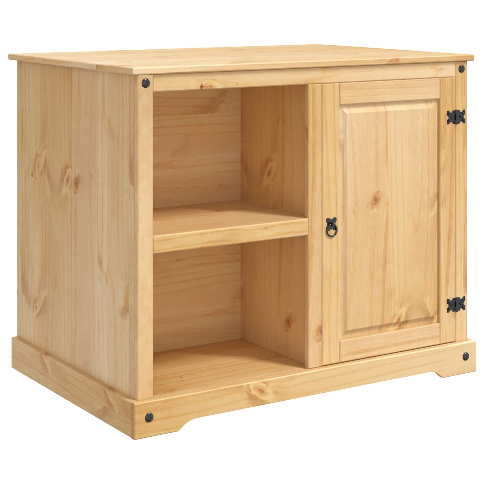 Ensemble Cuisine Îlot avec porte 3 pcs Cire de Miel Pin massif - XIOS