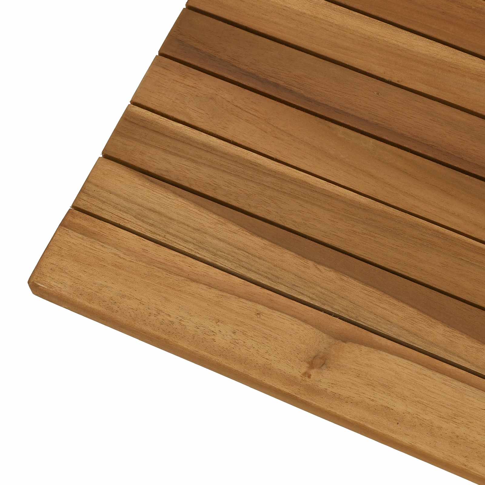 Plateau de table 60 x 60 x 3,5 cm Carré Bois de teck massif - XIOS