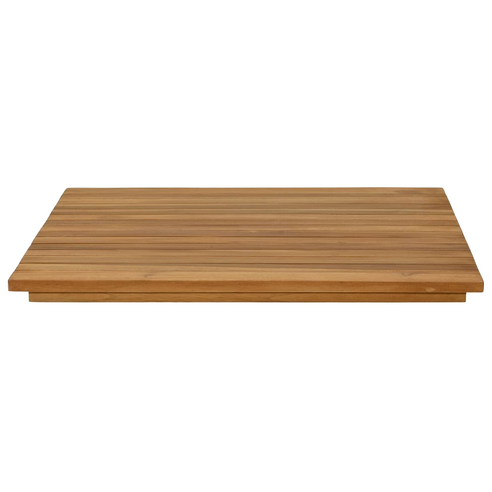 Plateau de table 60 x 60 x 3,5 cm Carré Bois de teck massif - XIOS