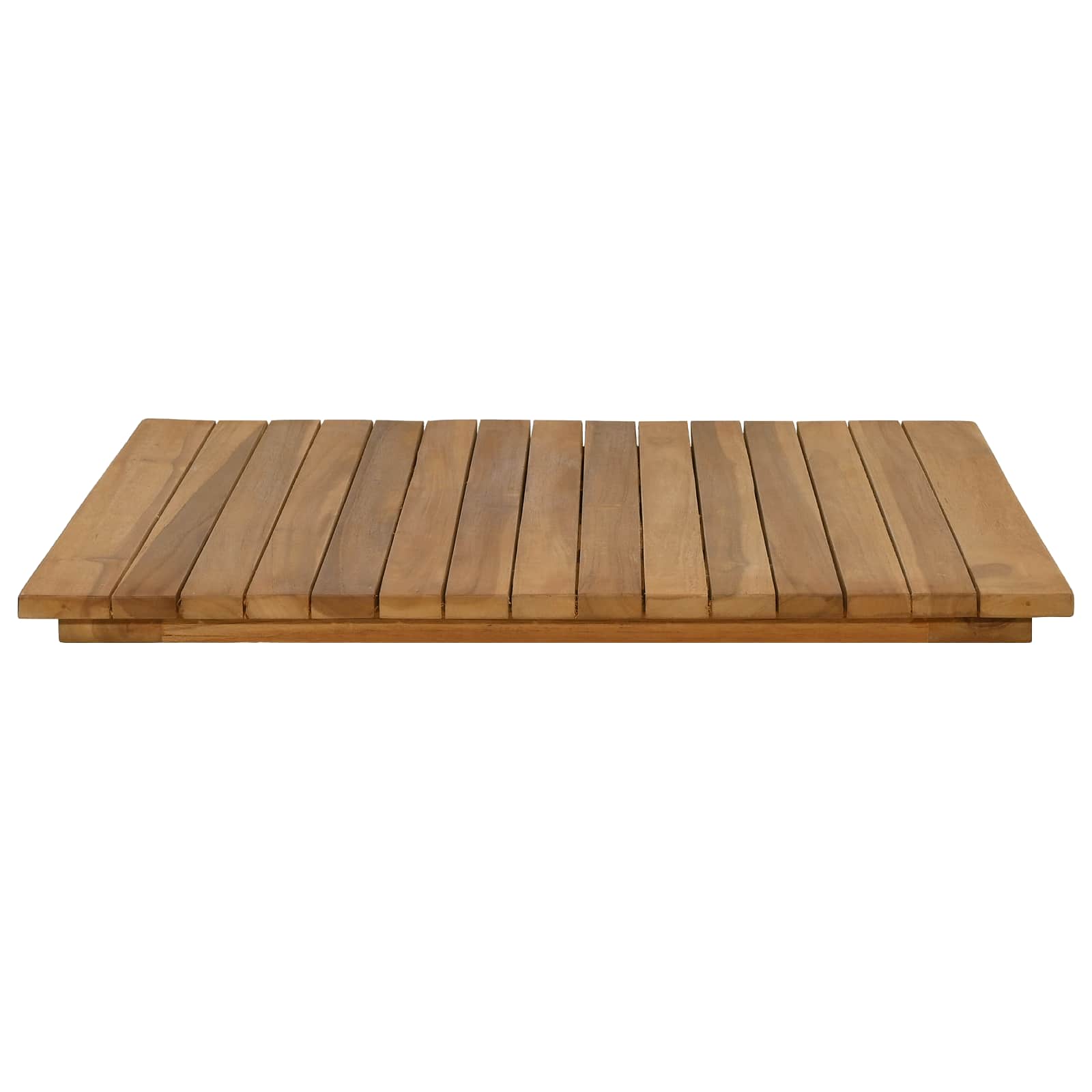 Plateau de table 60 x 60 x 3,5 cm Carré Bois de teck massif - XIOS