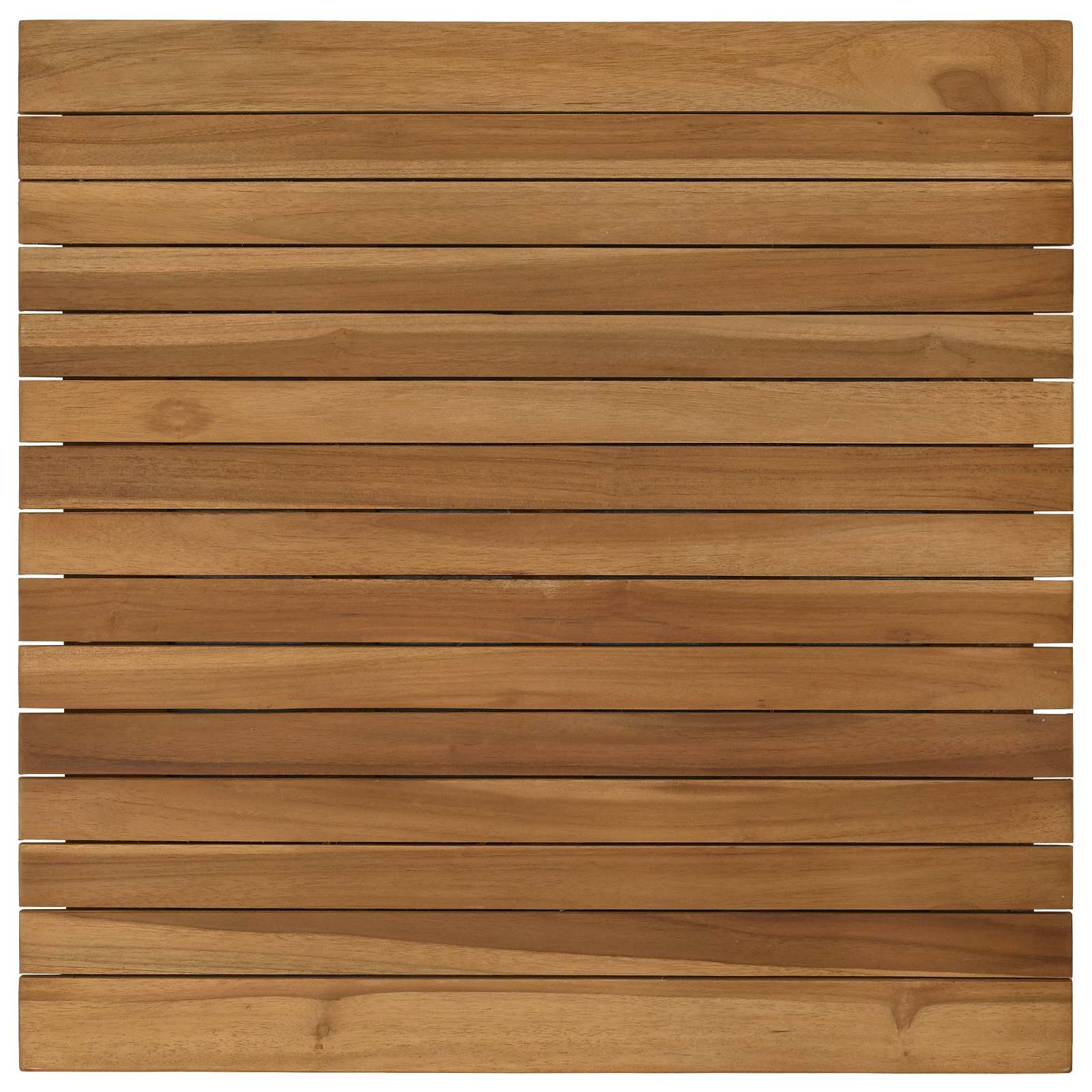 Plateau de table 60 x 60 x 3,5 cm Carré Bois de teck massif - XIOS