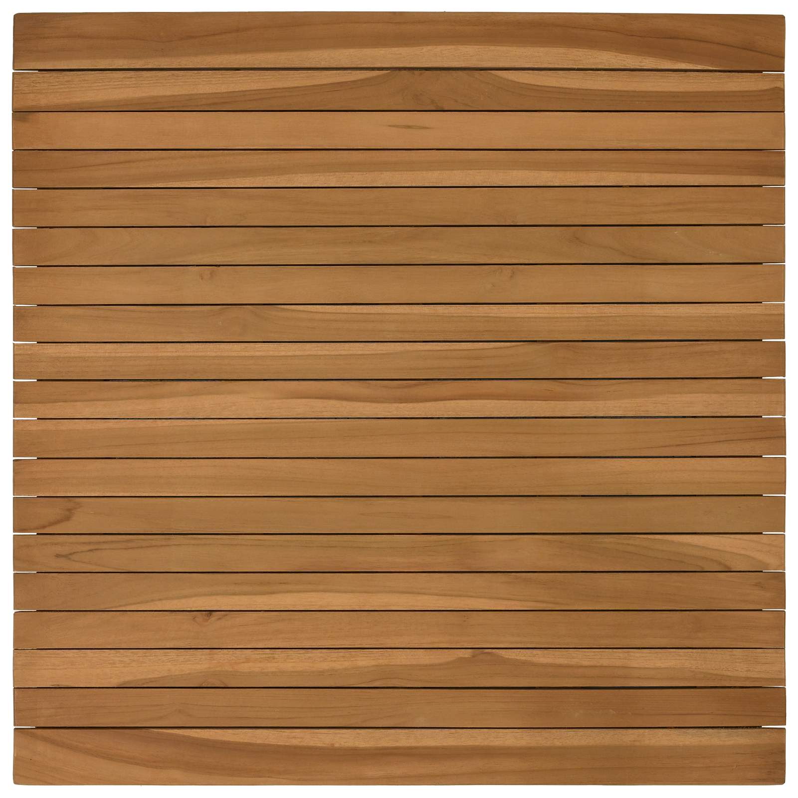 Plateau de table 70 x 70 x 3,5 cm Carré Bois de teck massif - XIOS