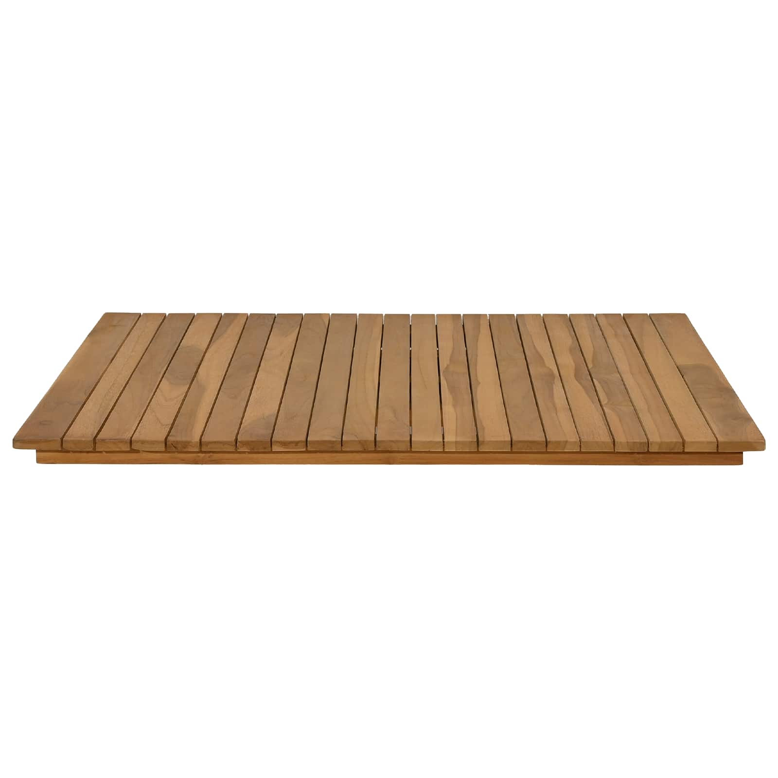 Plateau de table 80 x 80 x 3,5 cm Carré Bois de teck massif - XIOS