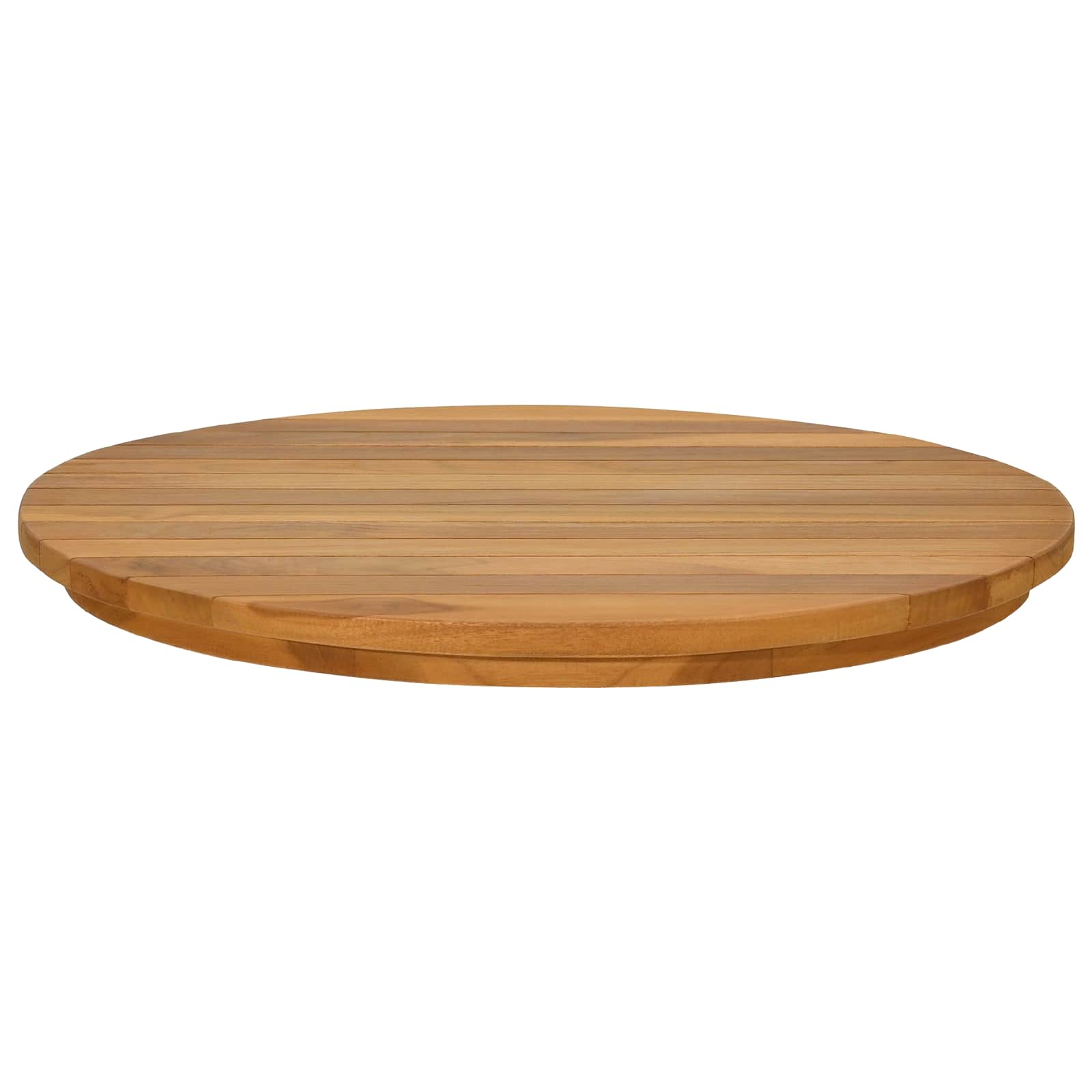 Plateau de table Ø 50 x 3,5 Rond Bois de teck massif Naturel - XIOS
