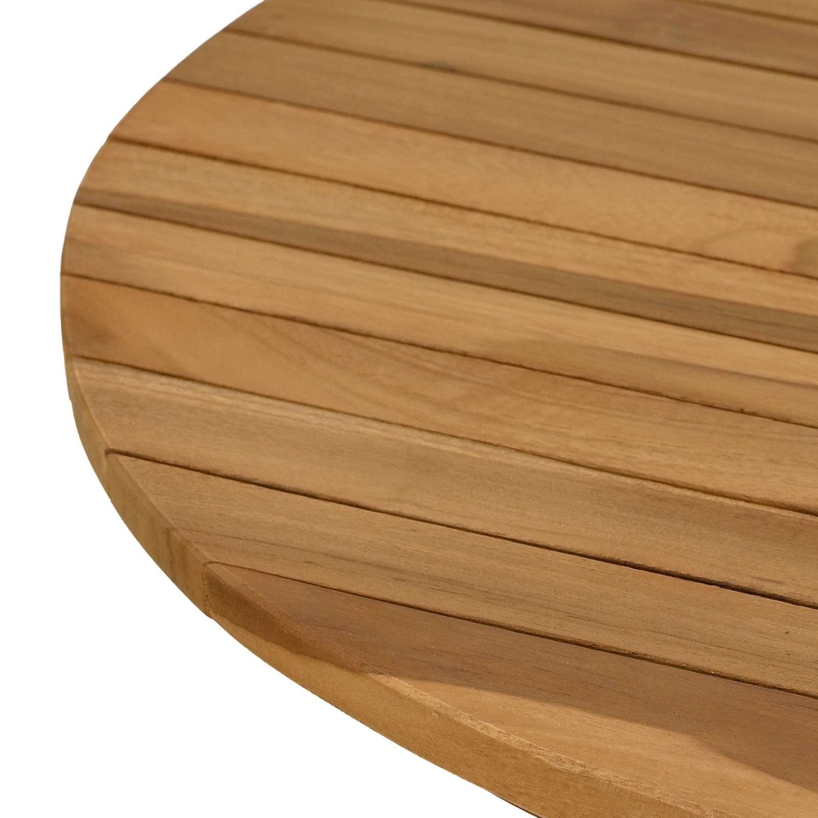 Plateau de table Ø 60 x 3,5 Rond Bois de teck massif Naturel - XIOS