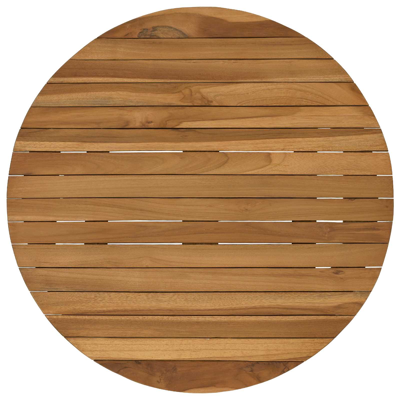 Plateau de table Ø 60 x 3,5 Rond Bois de teck massif Naturel - XIOS
