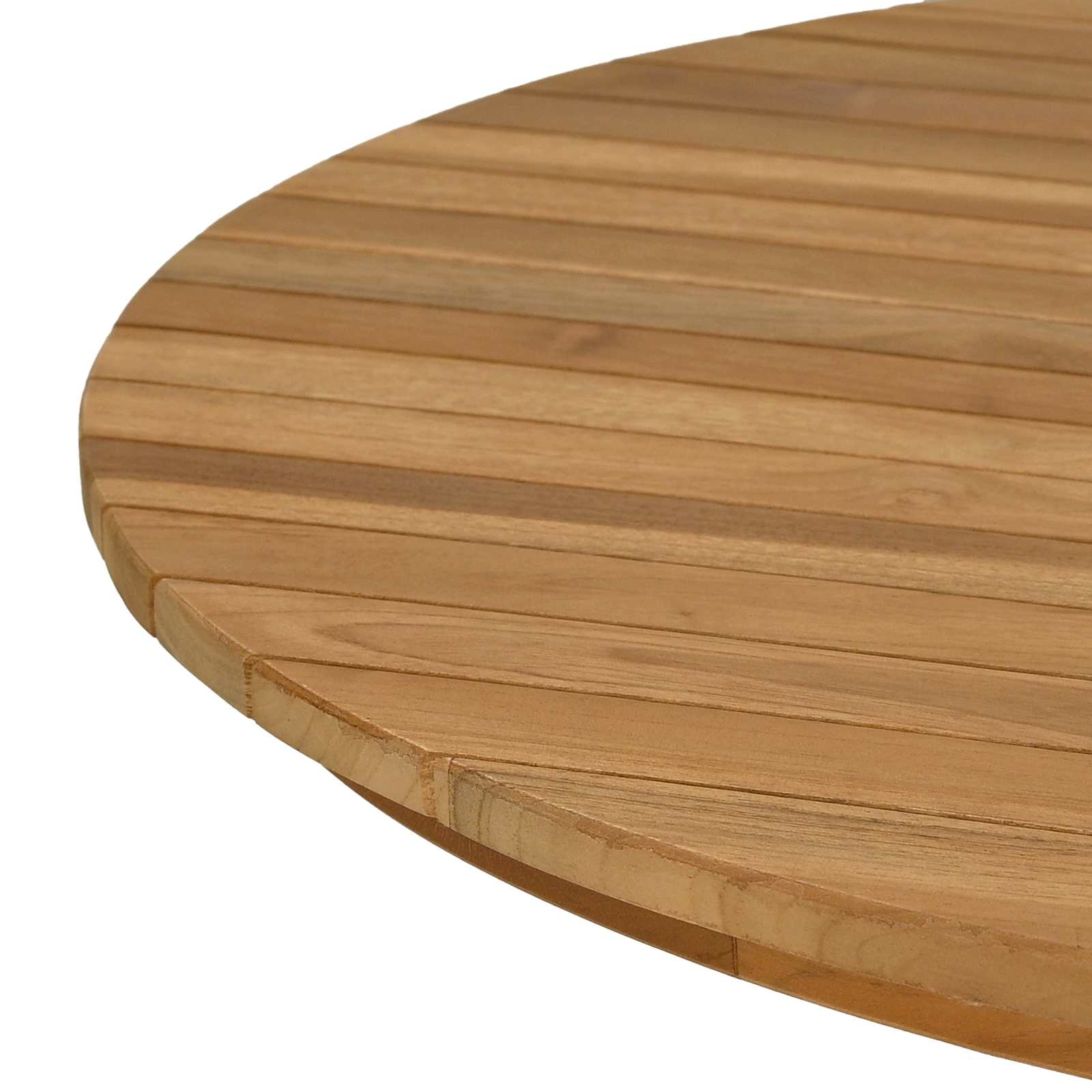 Plateau de table Ø 70 x 3,5 Rond Bois de teck massif Naturel - XIOS