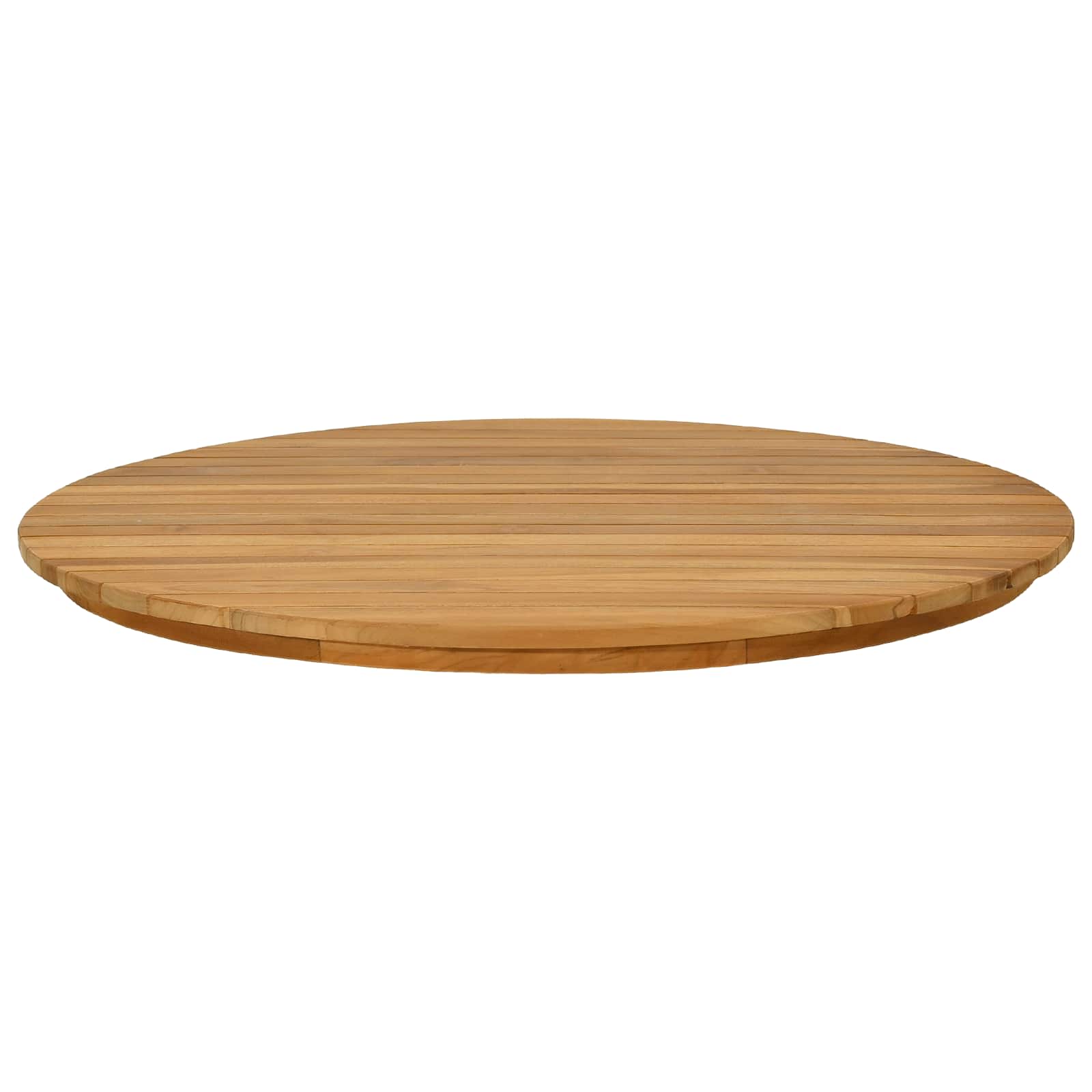 Plateau de table Ø 70 x 3,5 Rond Bois de teck massif Naturel - XIOS