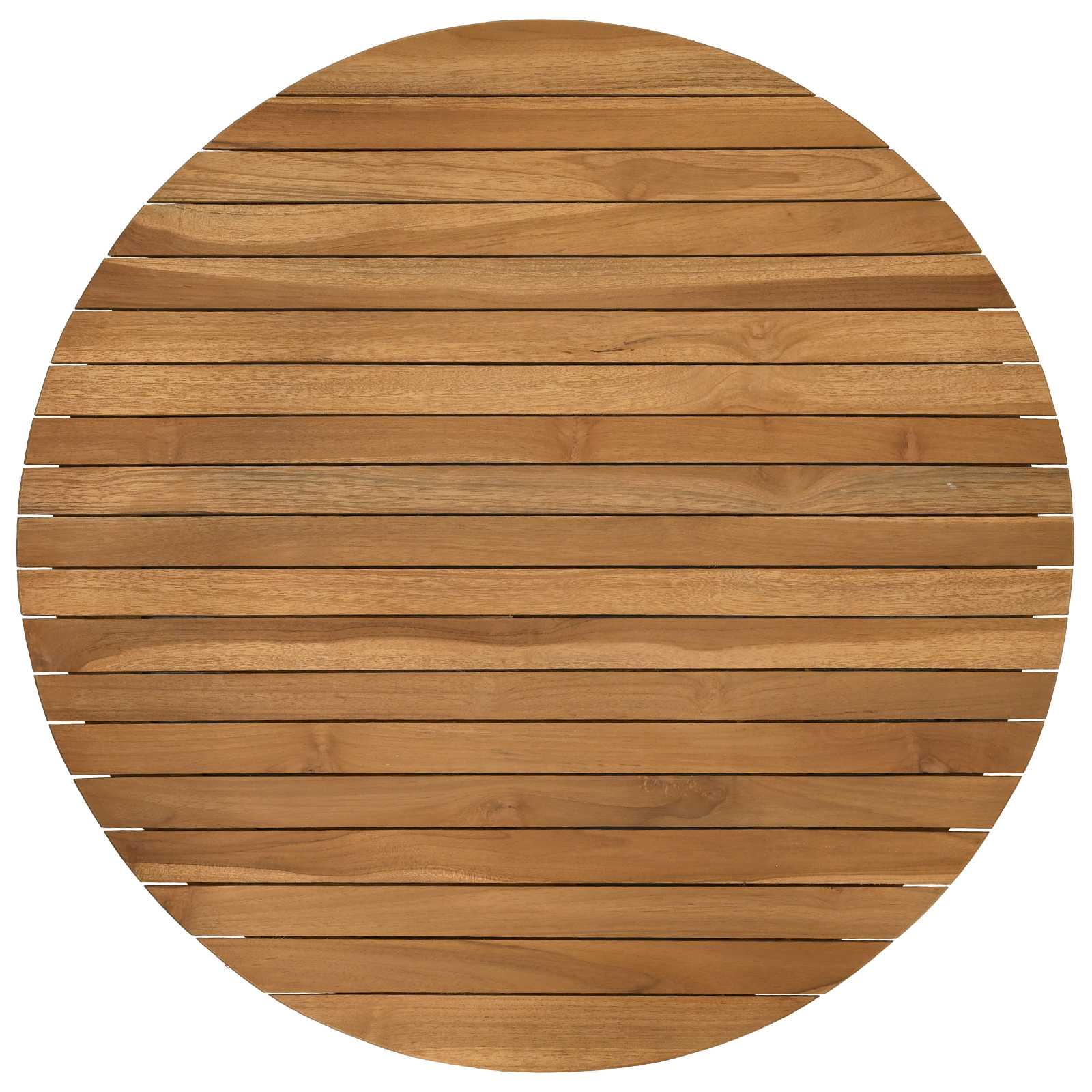 Plateau de table Ø 70 x 3,5 Rond Bois de teck massif Naturel - XIOS