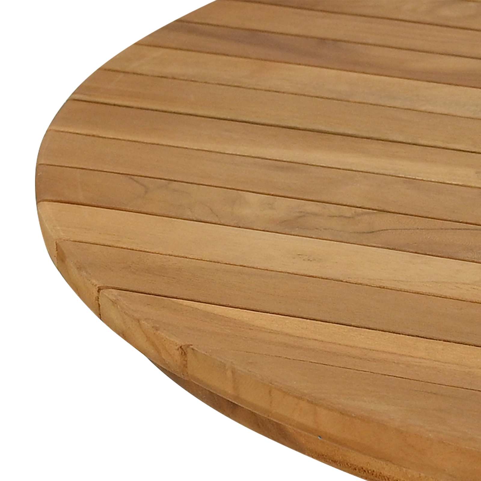 Plateau de table Ø 80 x 3,5 Rond Bois de teck massif Naturel - XIOS