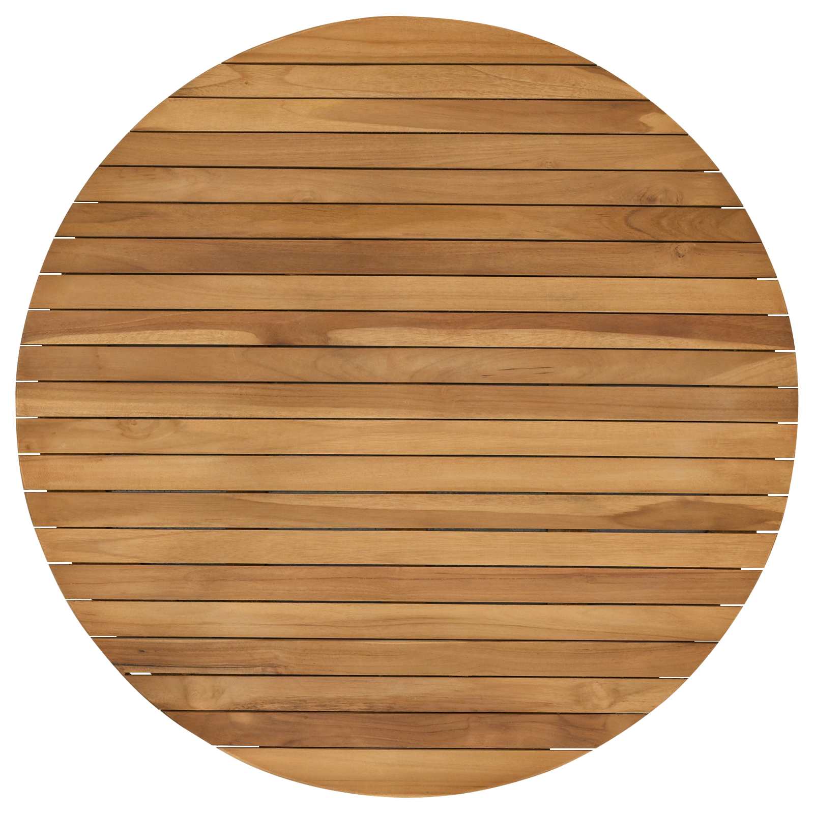 Plateau de table Ø 80 x 3,5 Rond Bois de teck massif Naturel - XIOS