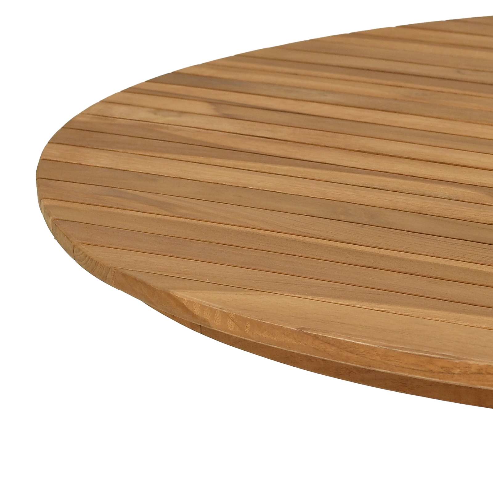 Plateau de table Ø 90 x 3,5 Rond Bois de teck massif Naturel - XIOS