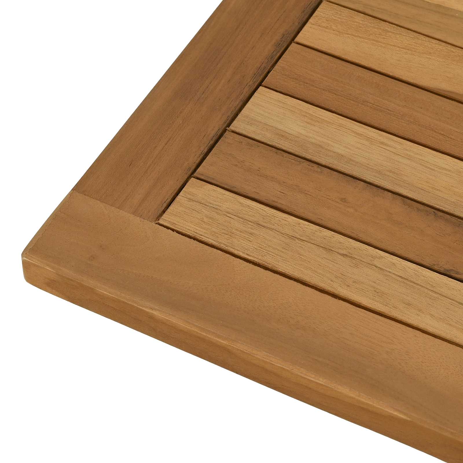 Plateau de table Rectangulaire Bois de teck massif Naturel - XIOS