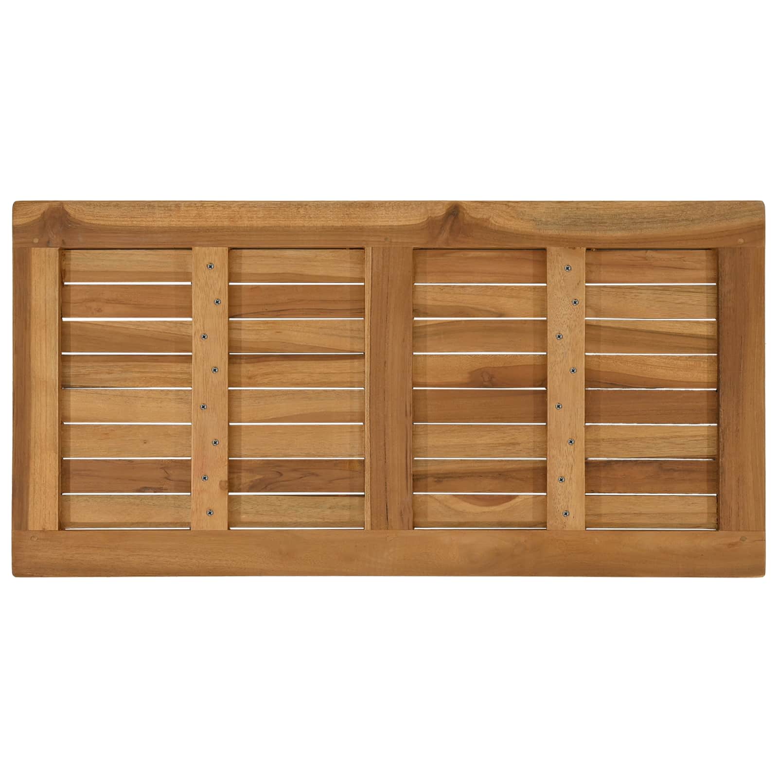 Plateau de table Rectangulaire Bois de teck massif Naturel - XIOS