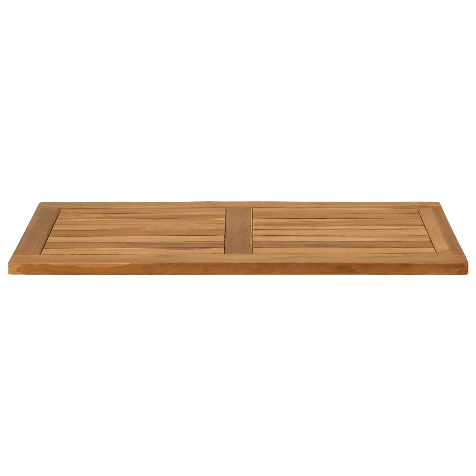 Plateau de table Rectangulaire Bois de teck massif Naturel - XIOS